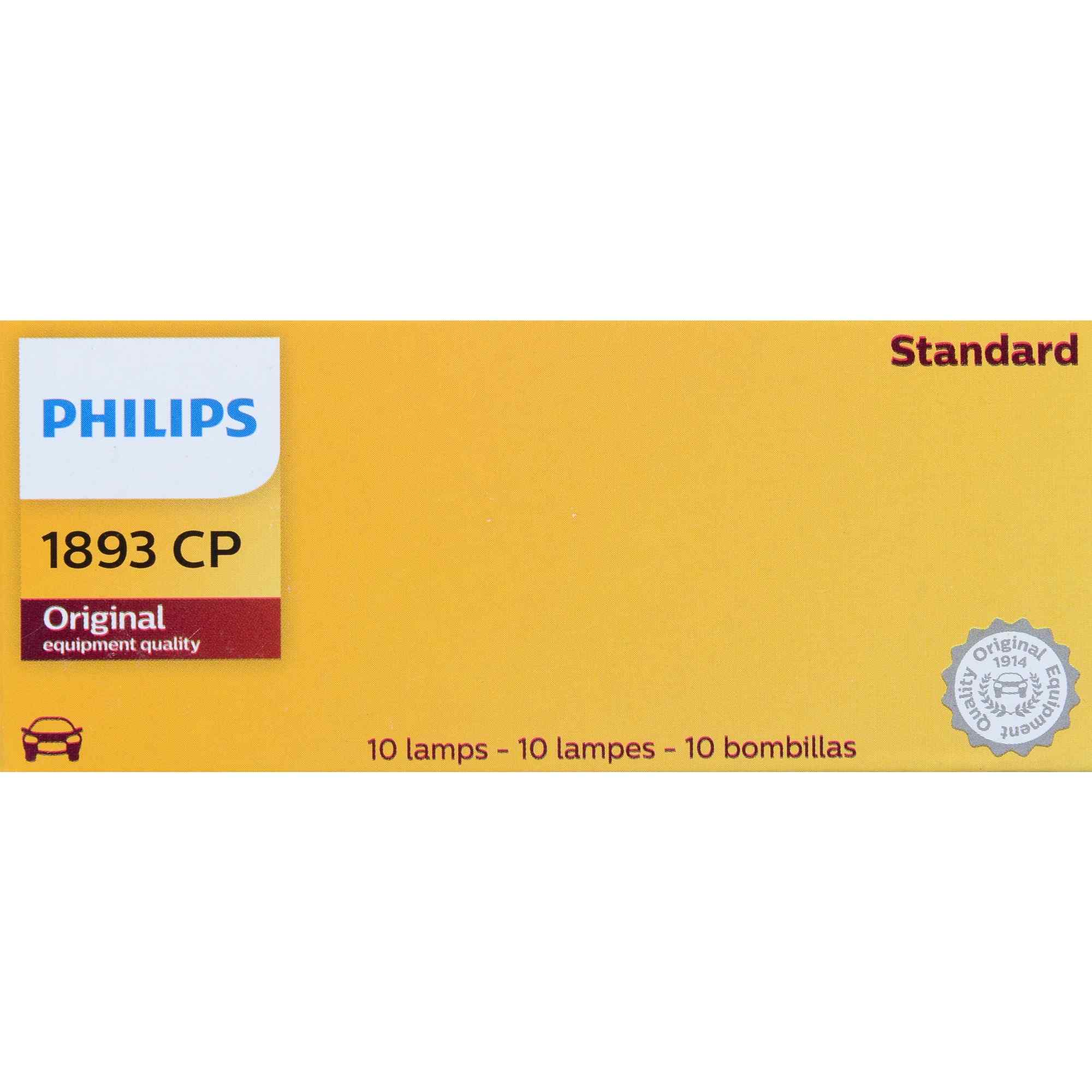 Philips Instrument Panel Courtesy Light Bulb 1893CP