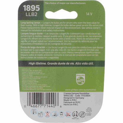 Philips Instrument Panel Light Bulb 1895LLB2