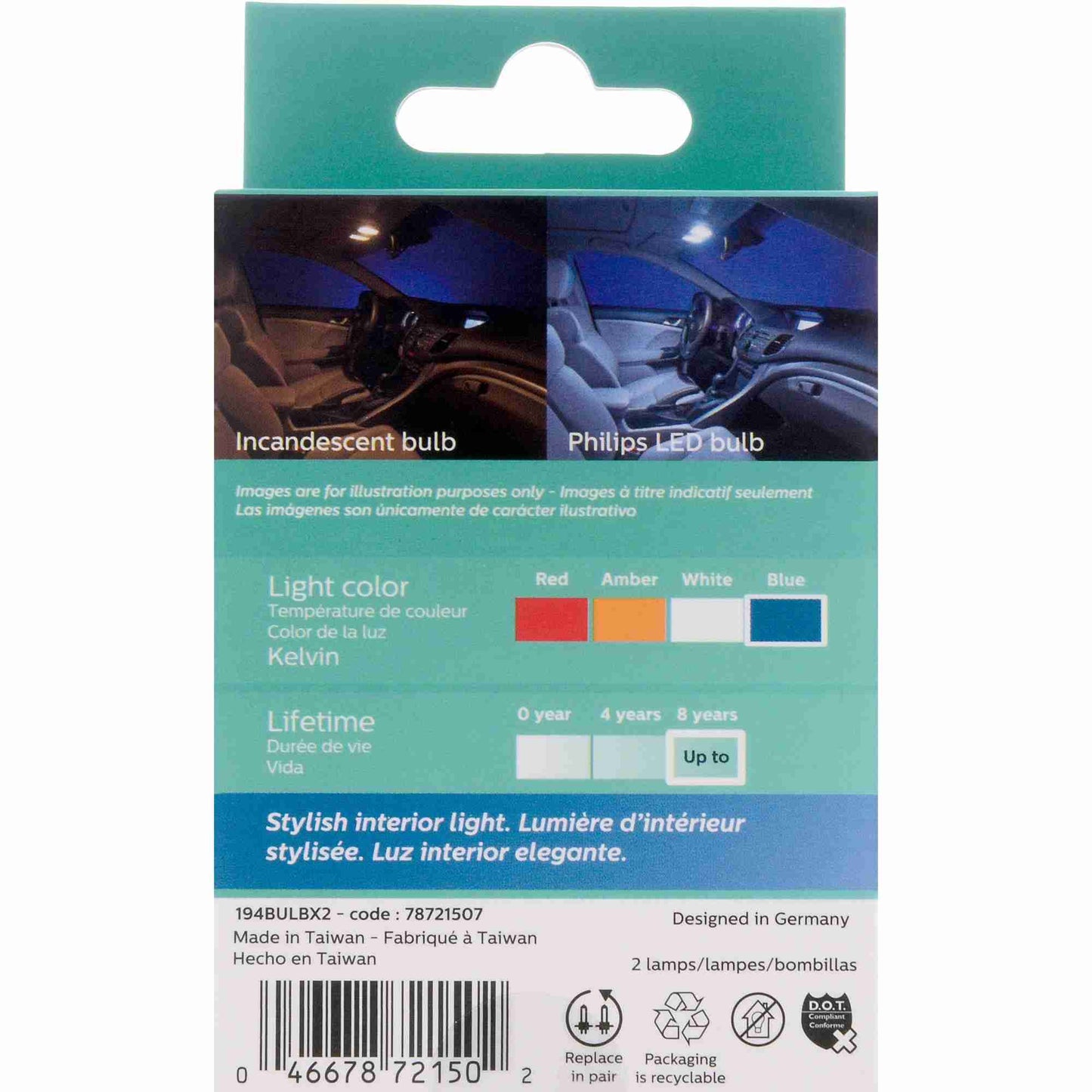 Philips Multi-Purpose Light Bulb 194BLED