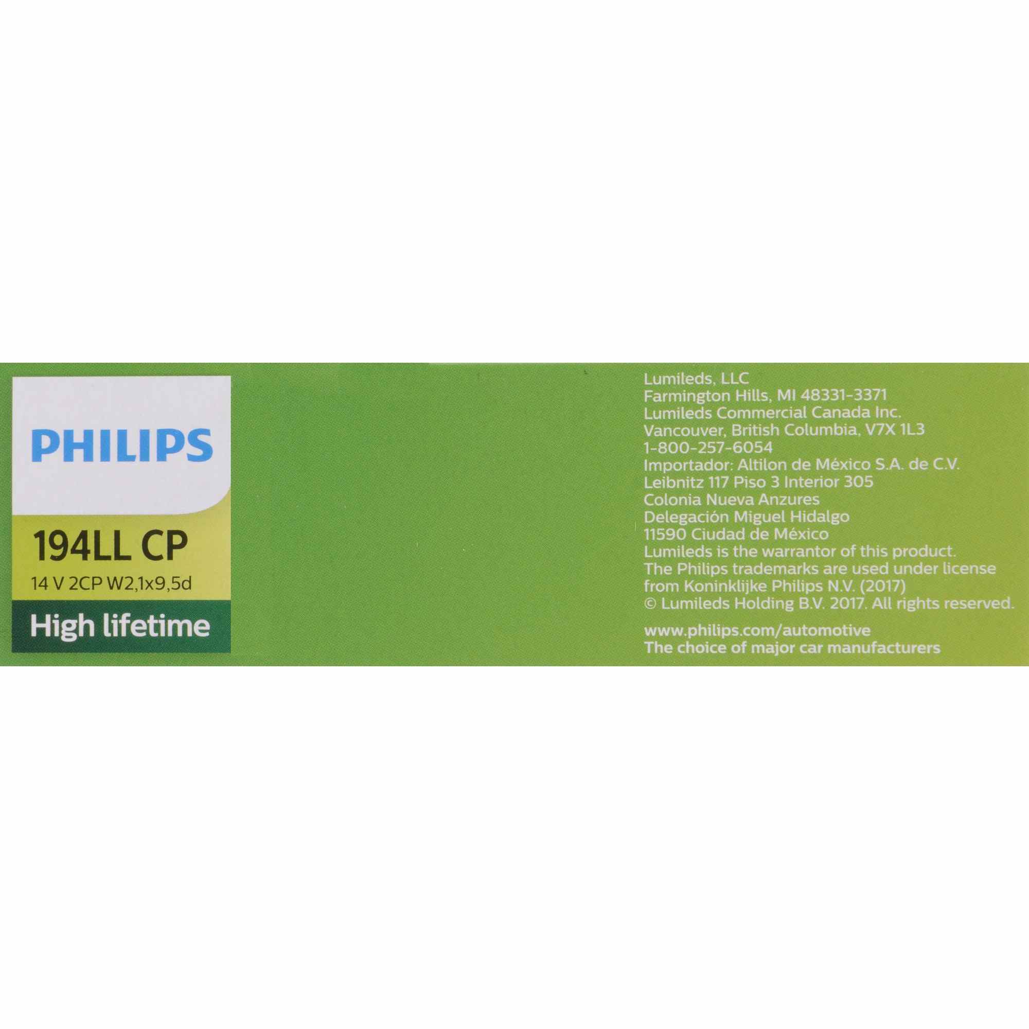 Philips Multi-Purpose Light Bulb 194LLCP