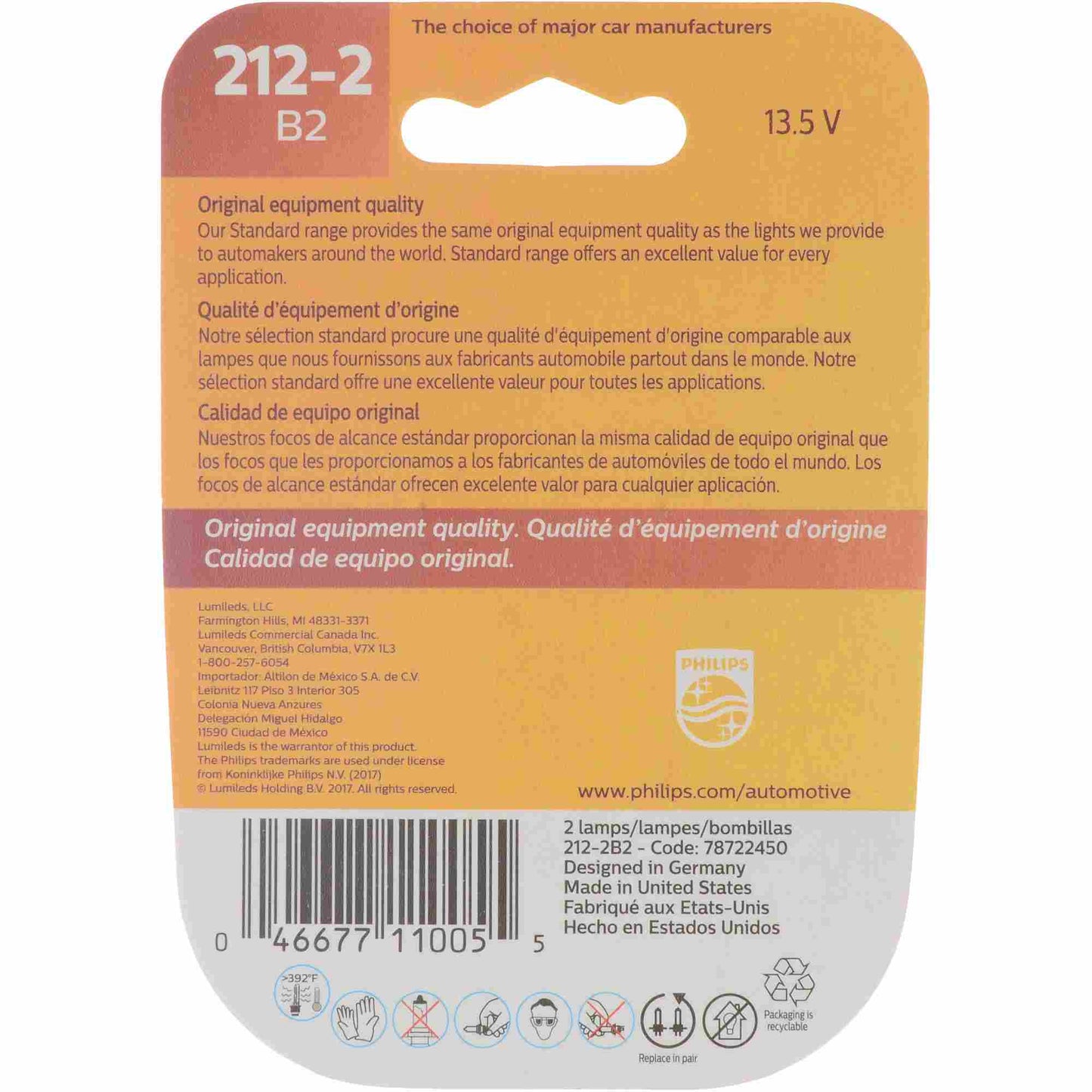 Philips Dome Light Bulb 212-2B2