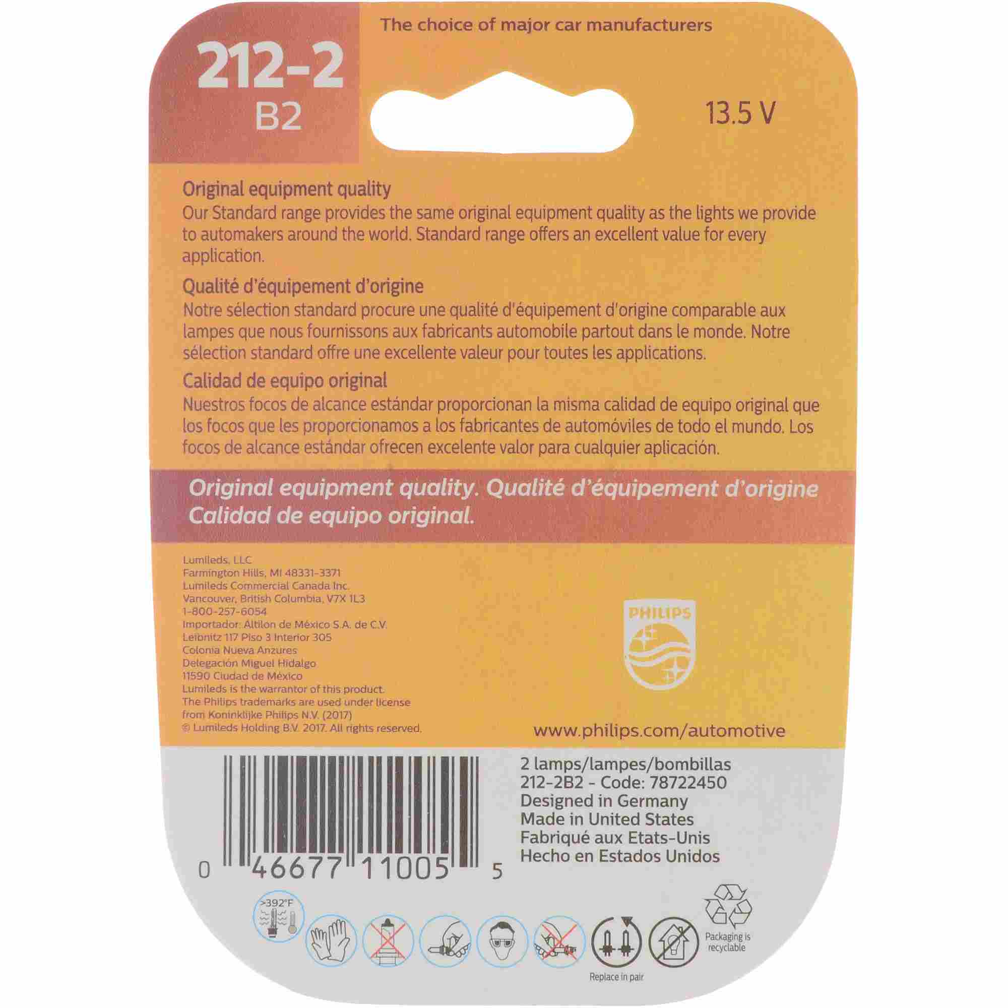 Philips Dome Light Bulb 212-2B2