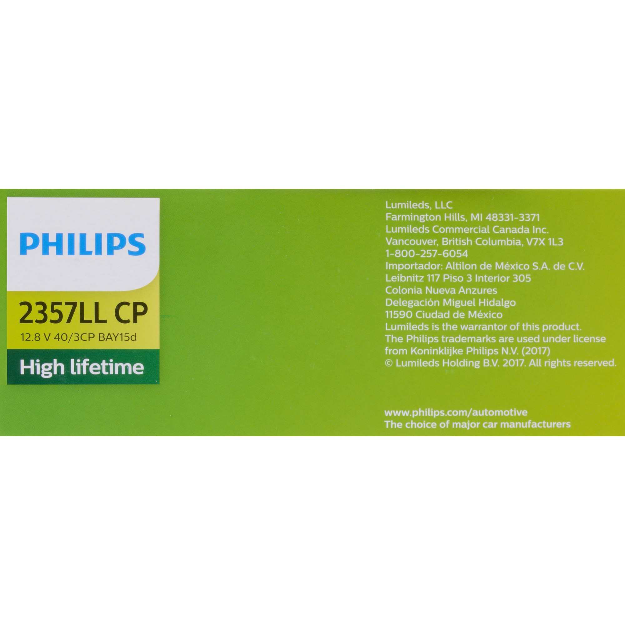 Philips Tail Light Bulb 2357LLCP