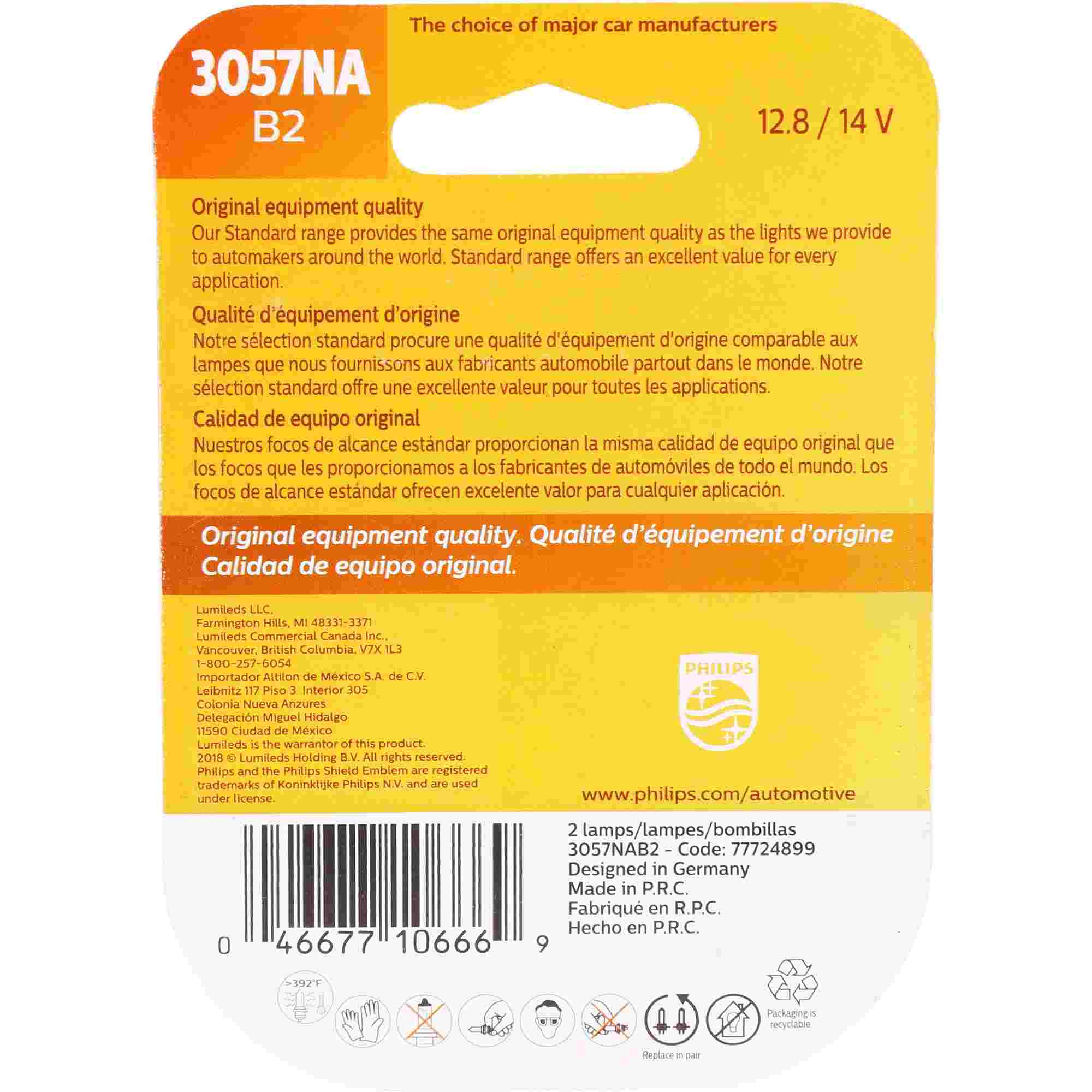 Philips Turn Signal Light Bulb 3057NAB2