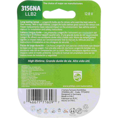 Philips Turn Signal Light Bulb 3156NALLB2