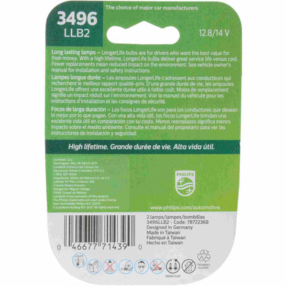 Philips Tail Light Bulb 3496LLB2