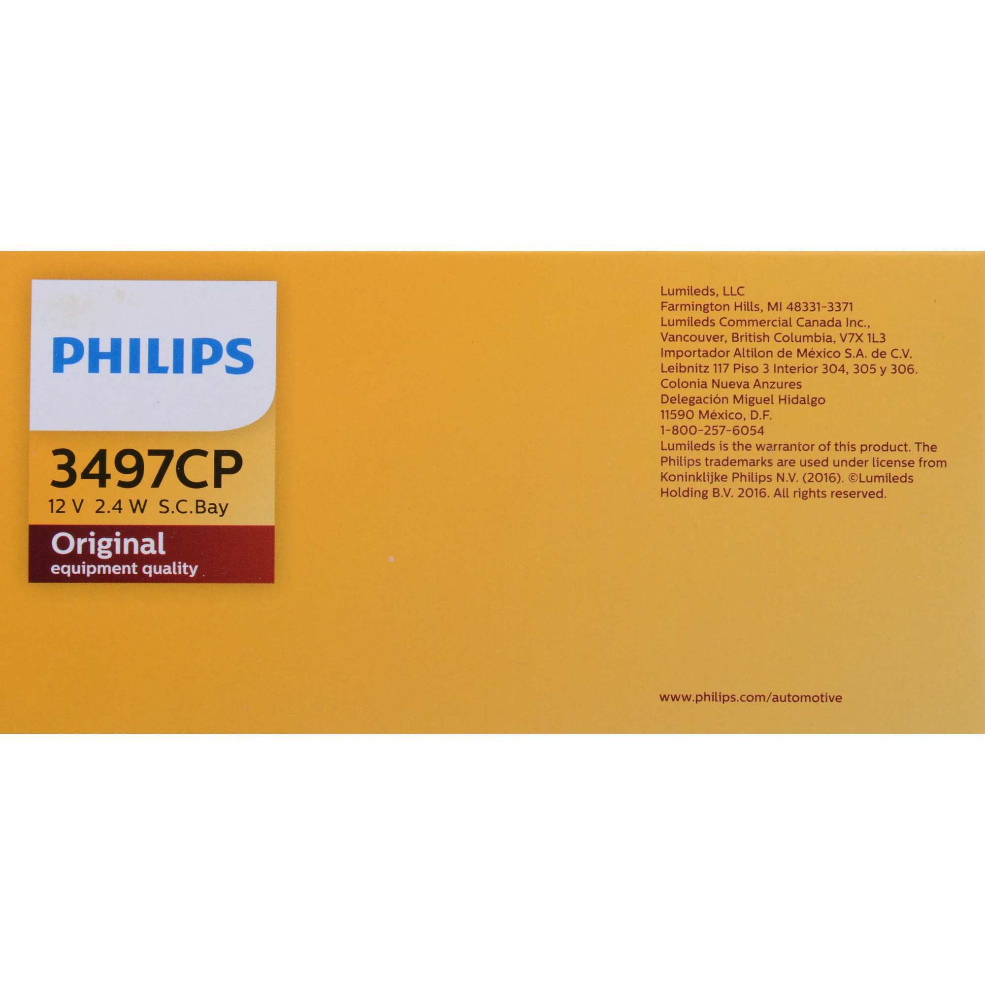 Philips Tail Light Bulb 3497CP