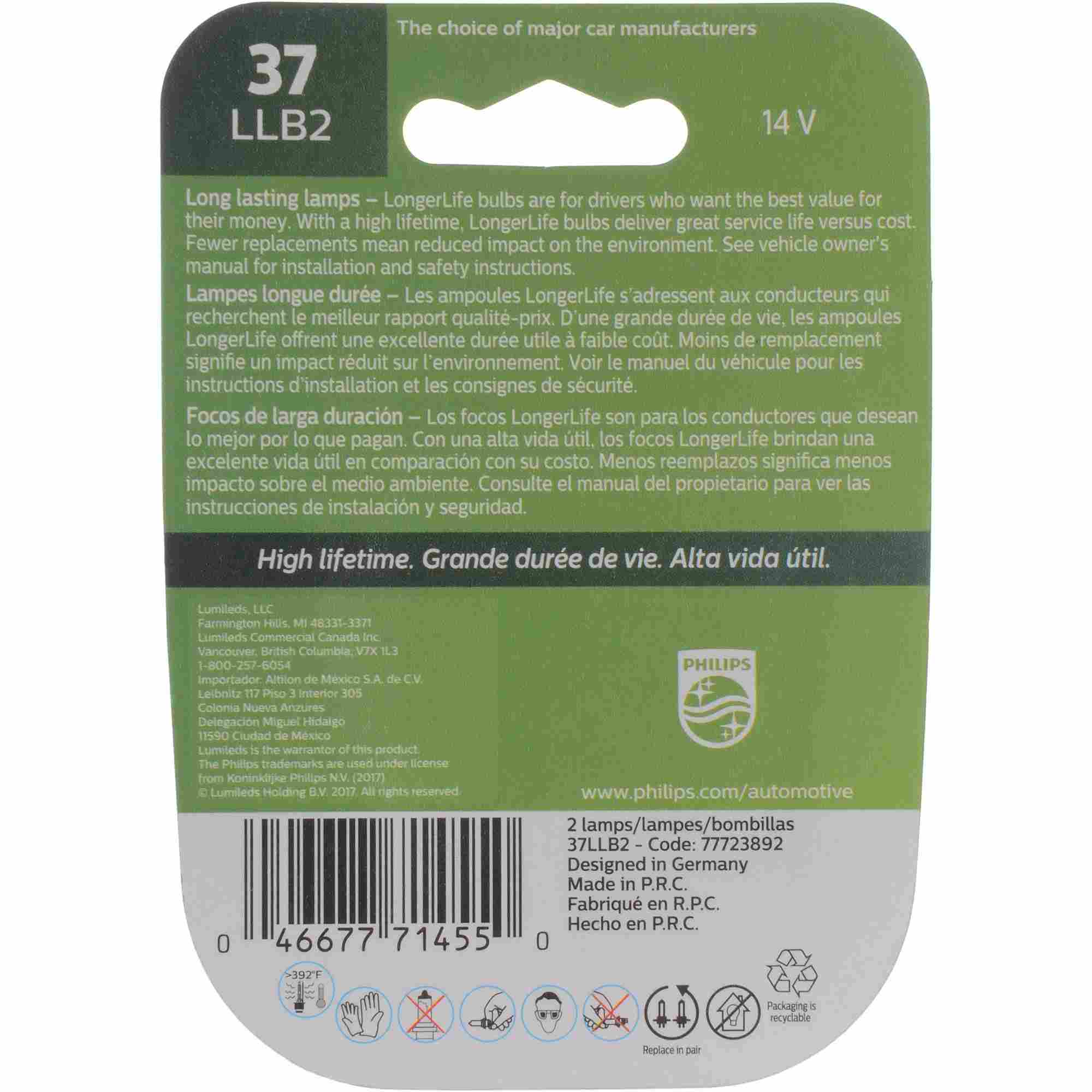 Philips Multi-Purpose Light Bulb 37LLB2