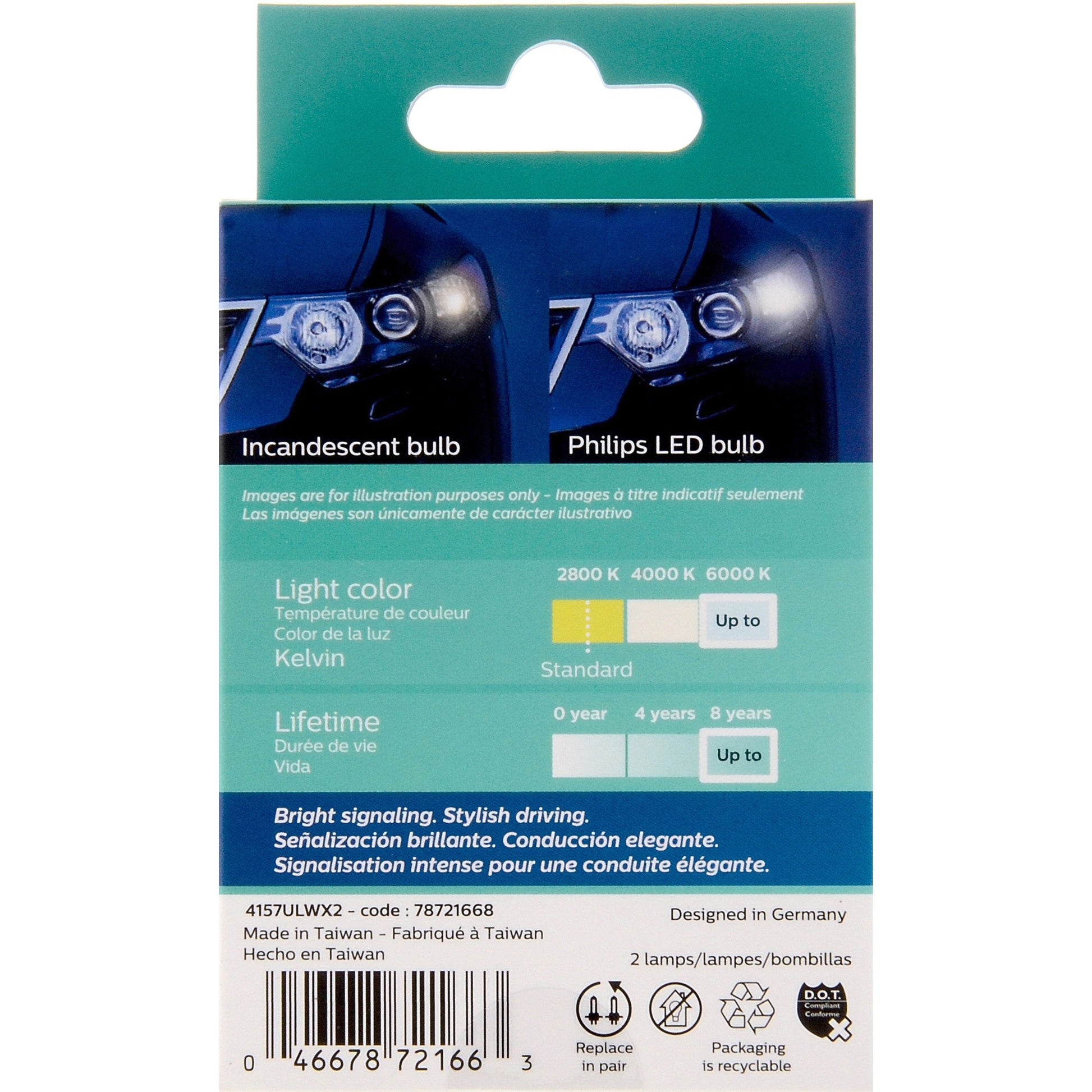Philips Multi-Purpose Light Bulb 4157WLED image 10
