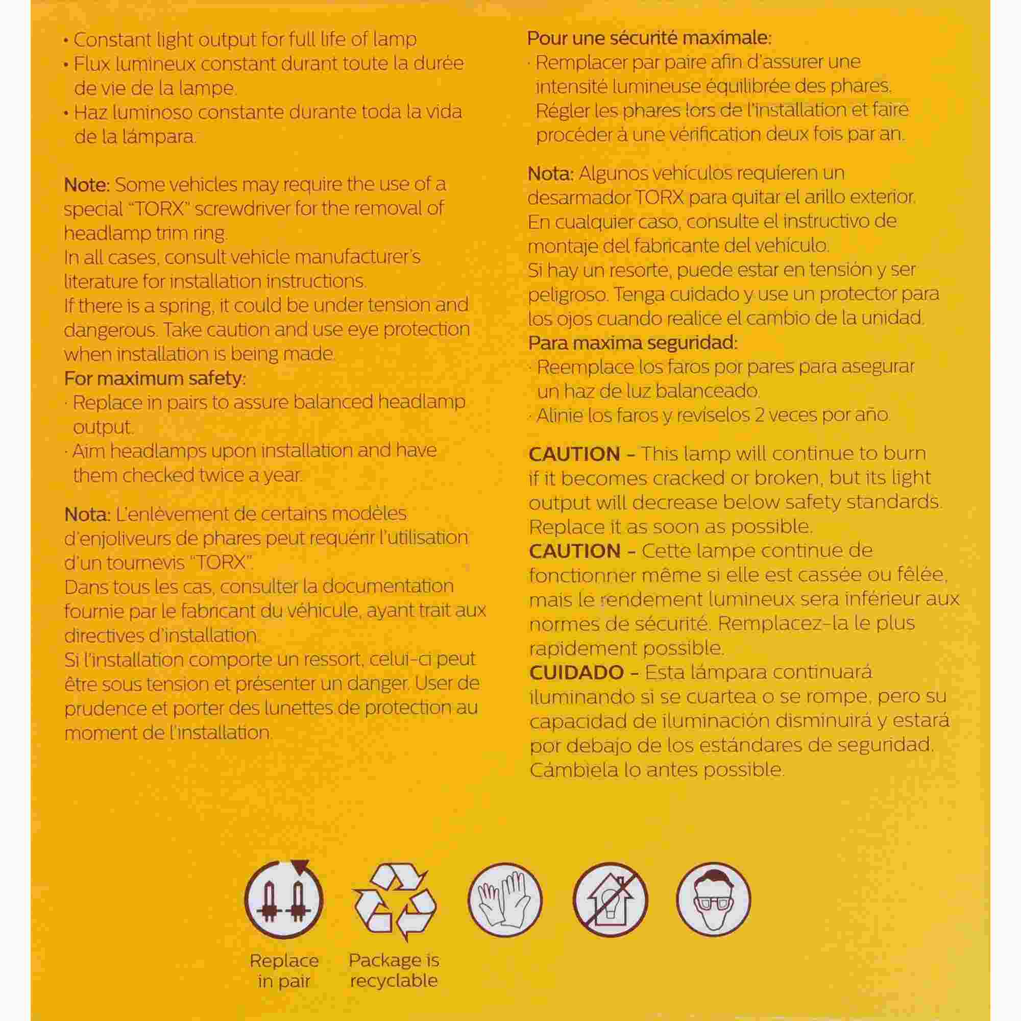 Philips Headlight Bulb 4406C1