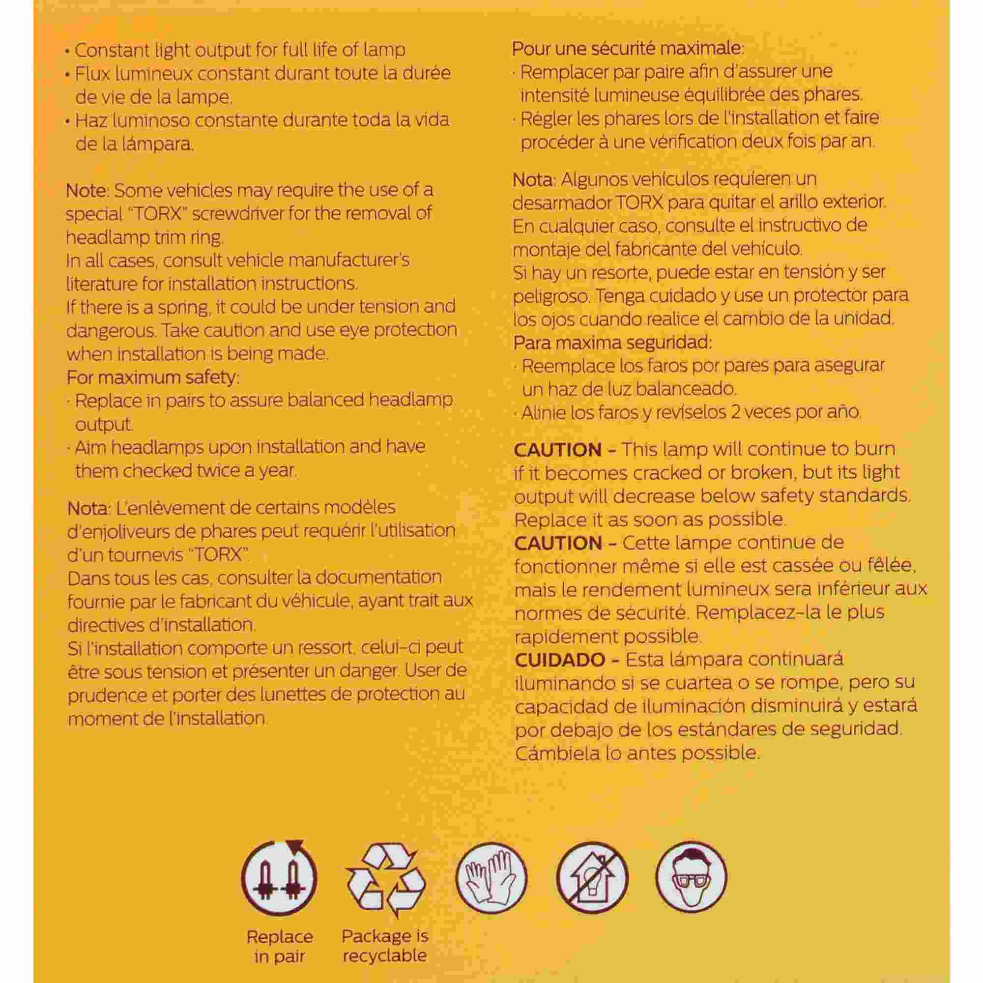 Philips Headlight Bulb 4411C1