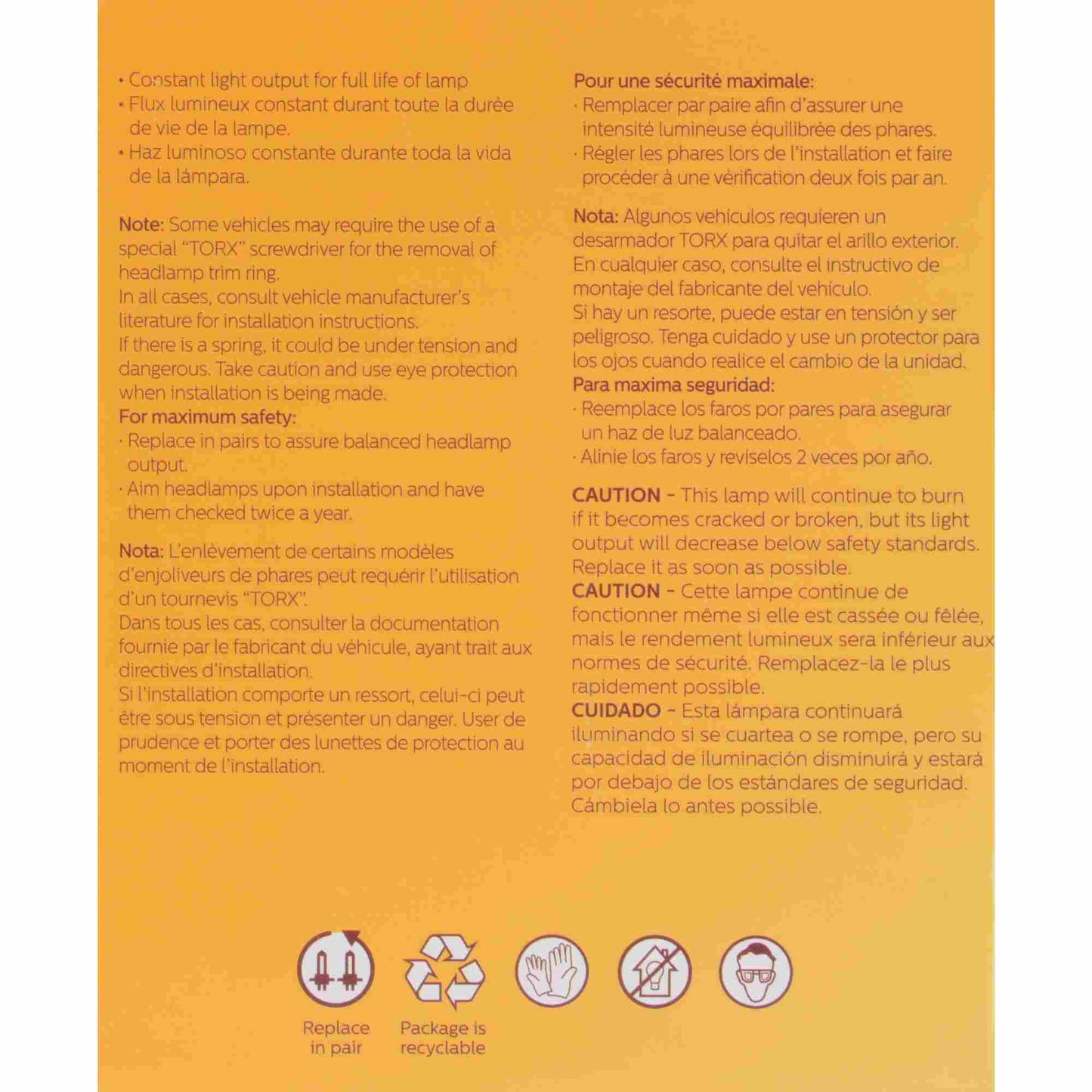 Philips Headlight Bulb 4413C1