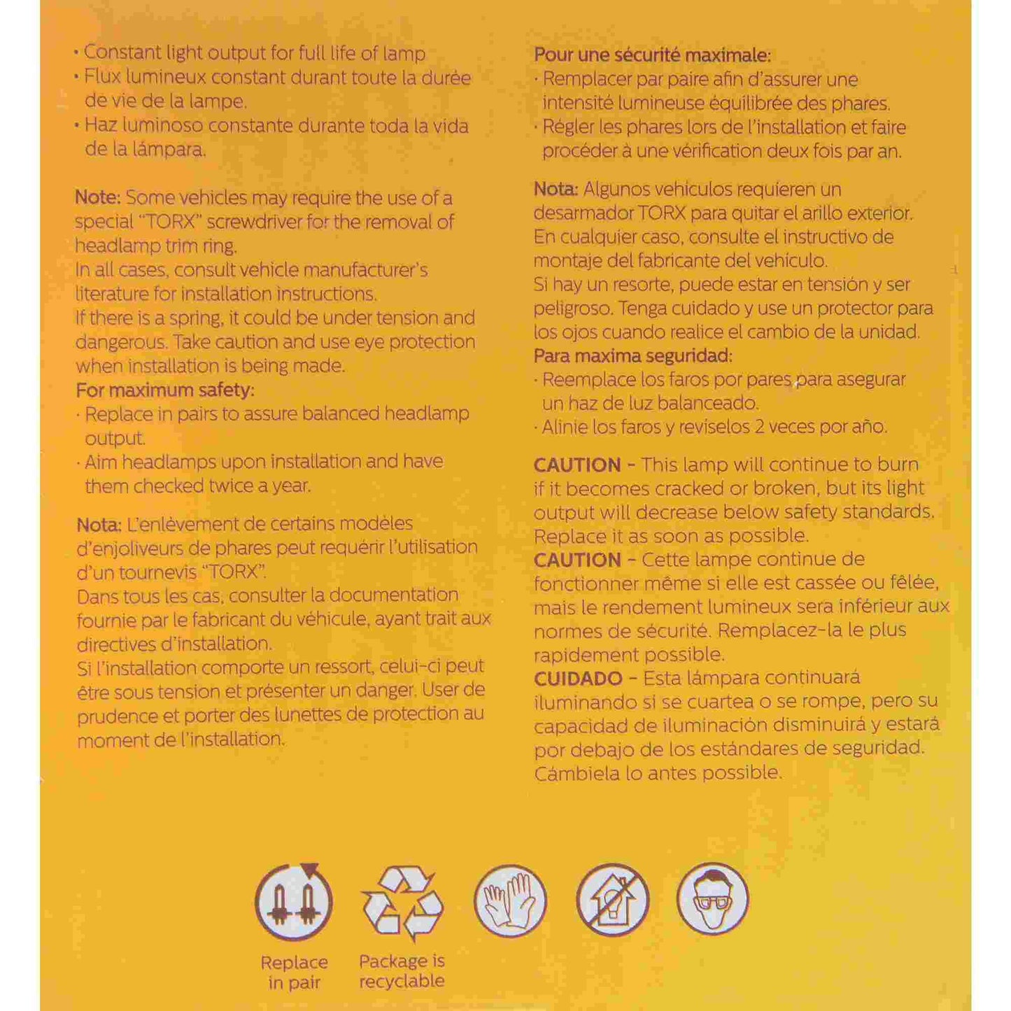 Philips Headlight Bulb 4415AC1