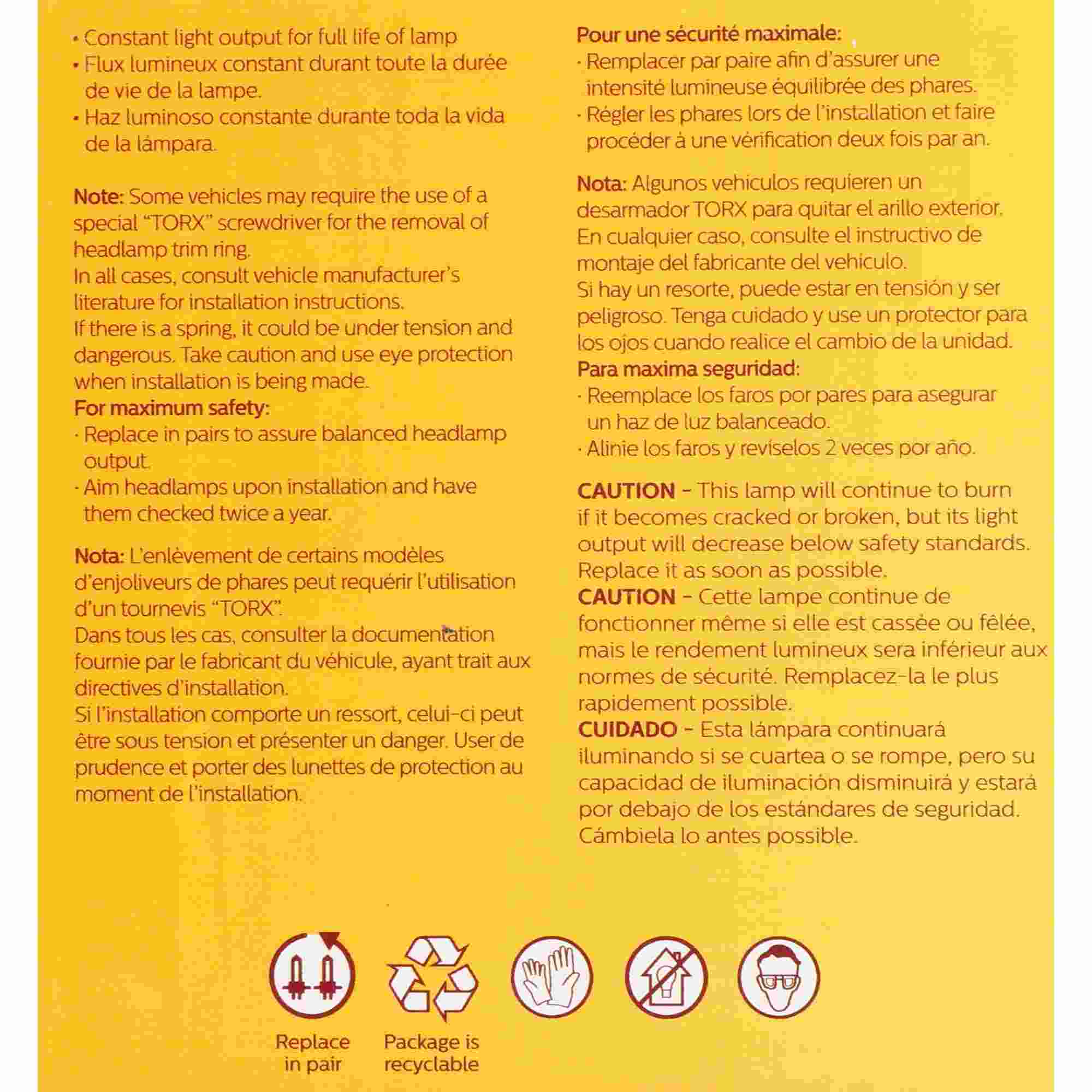 Philips Headlight Bulb 4415C1