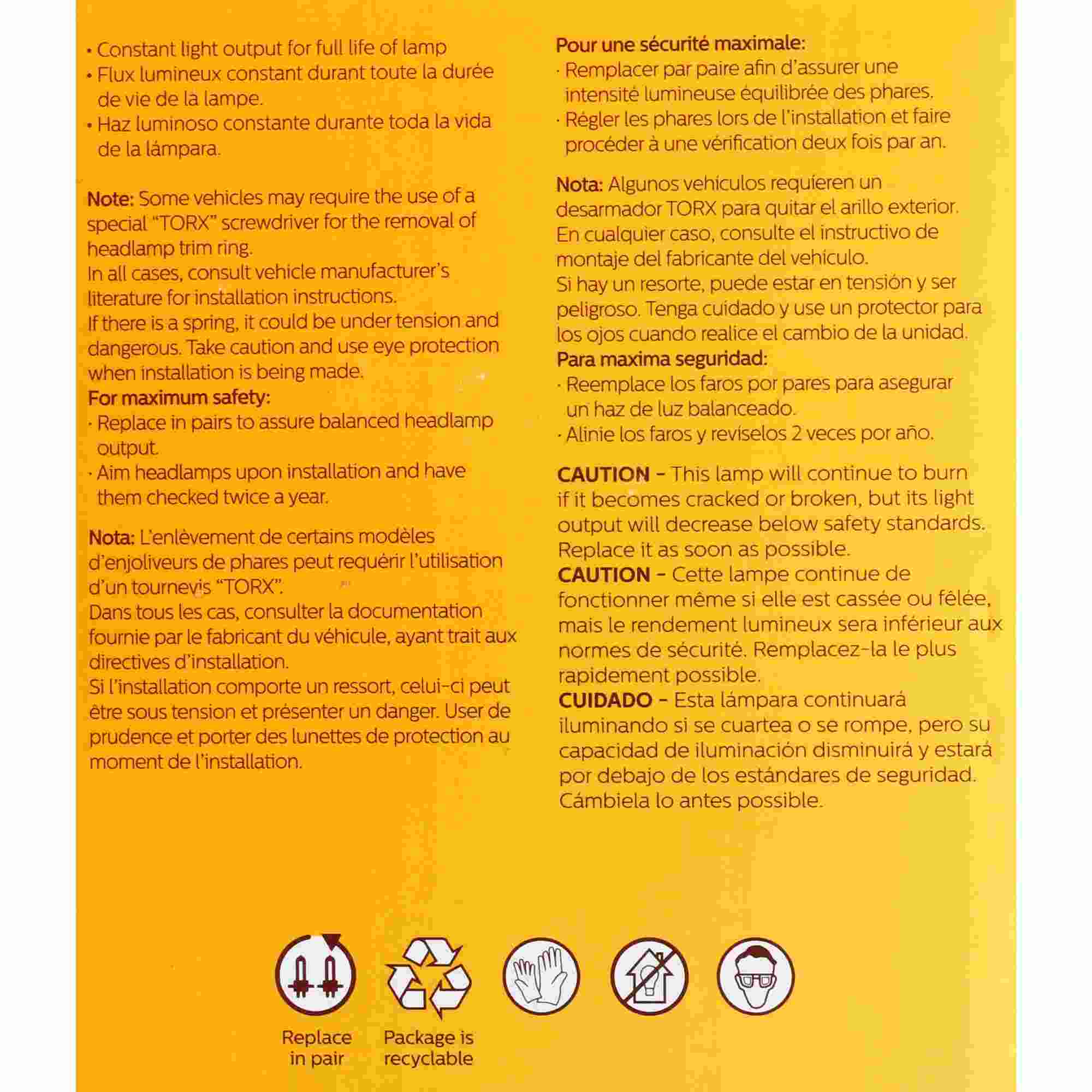 Philips Headlight Bulb 4421C1