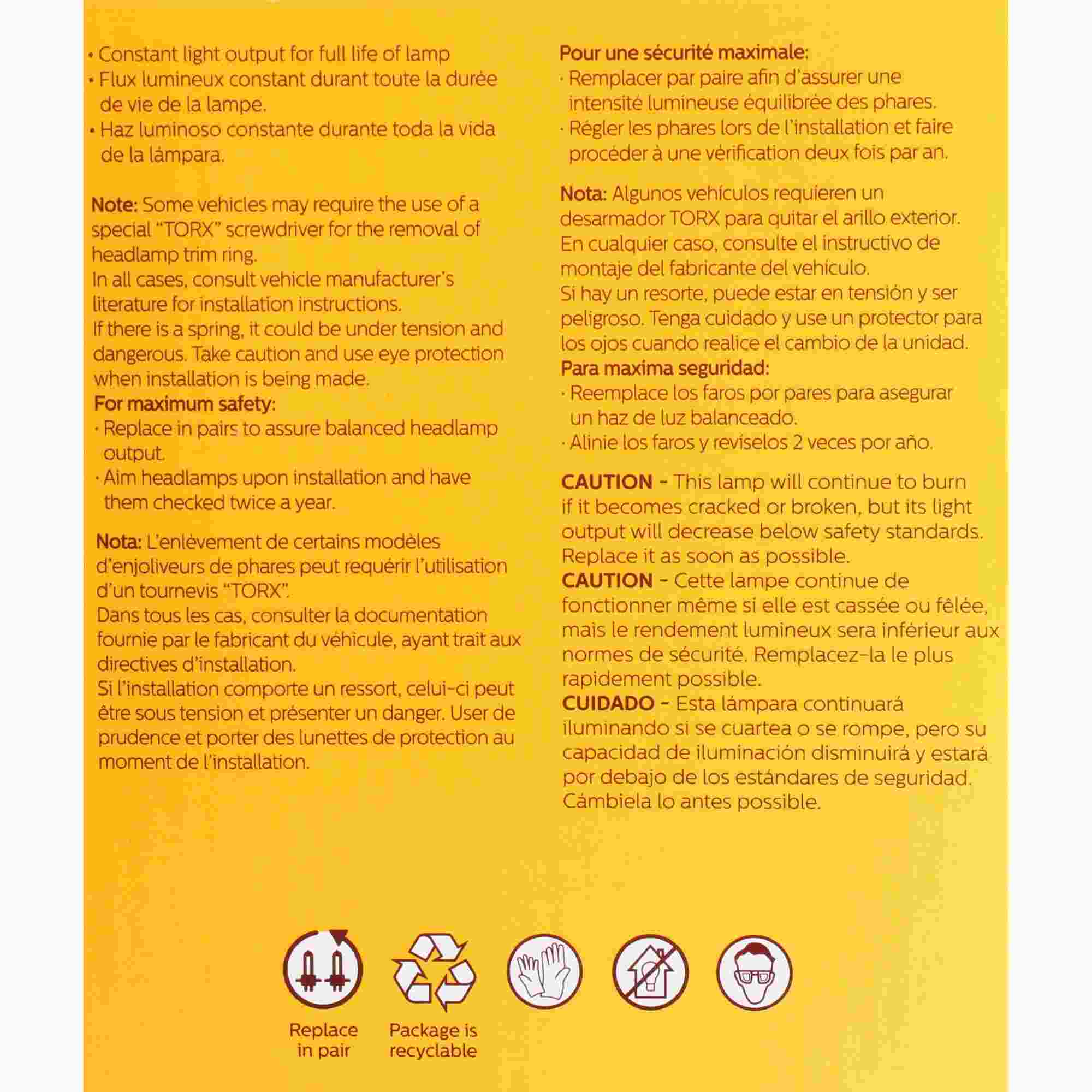 Philips Headlight Bulb 4436C1