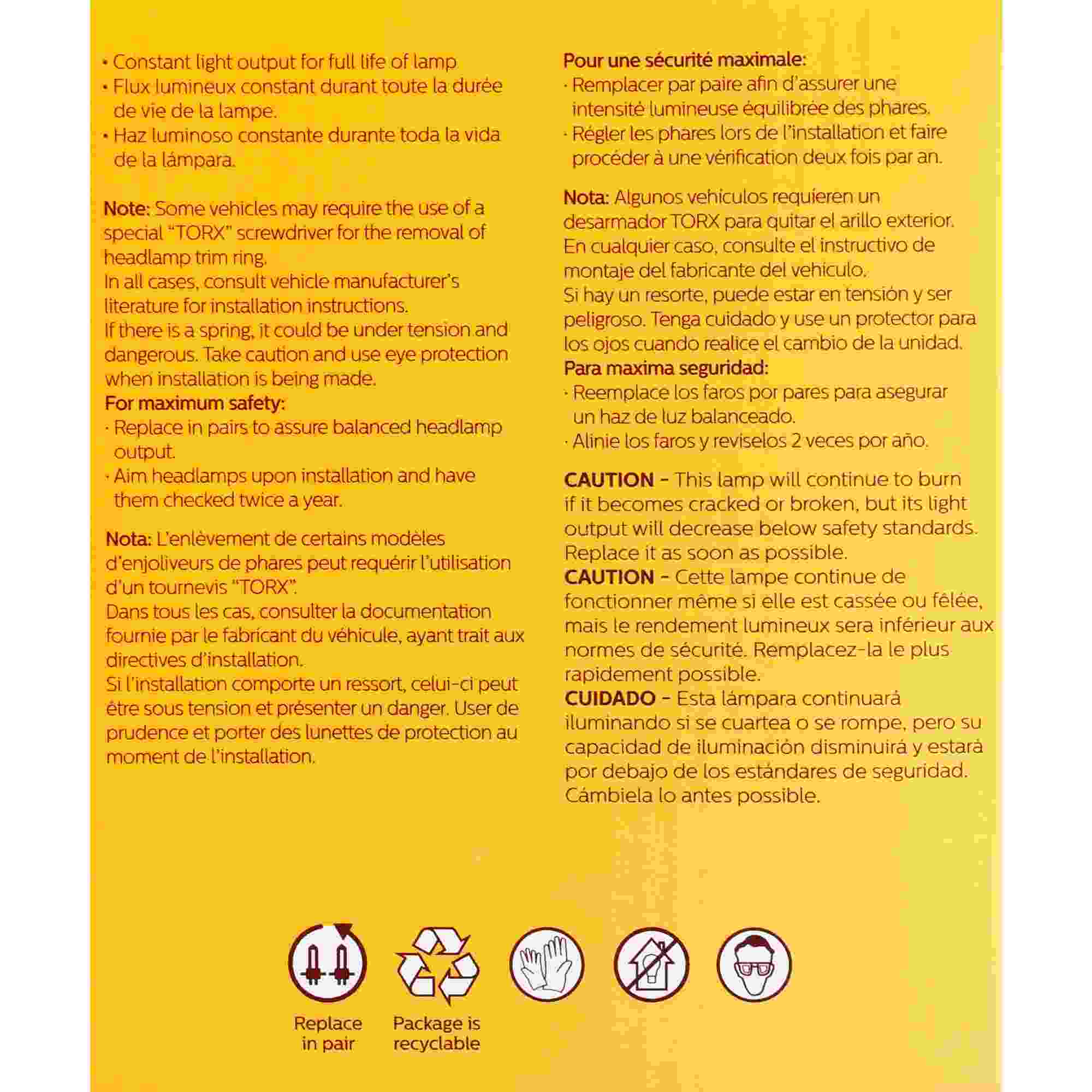 Philips Headlight Bulb 4537C1