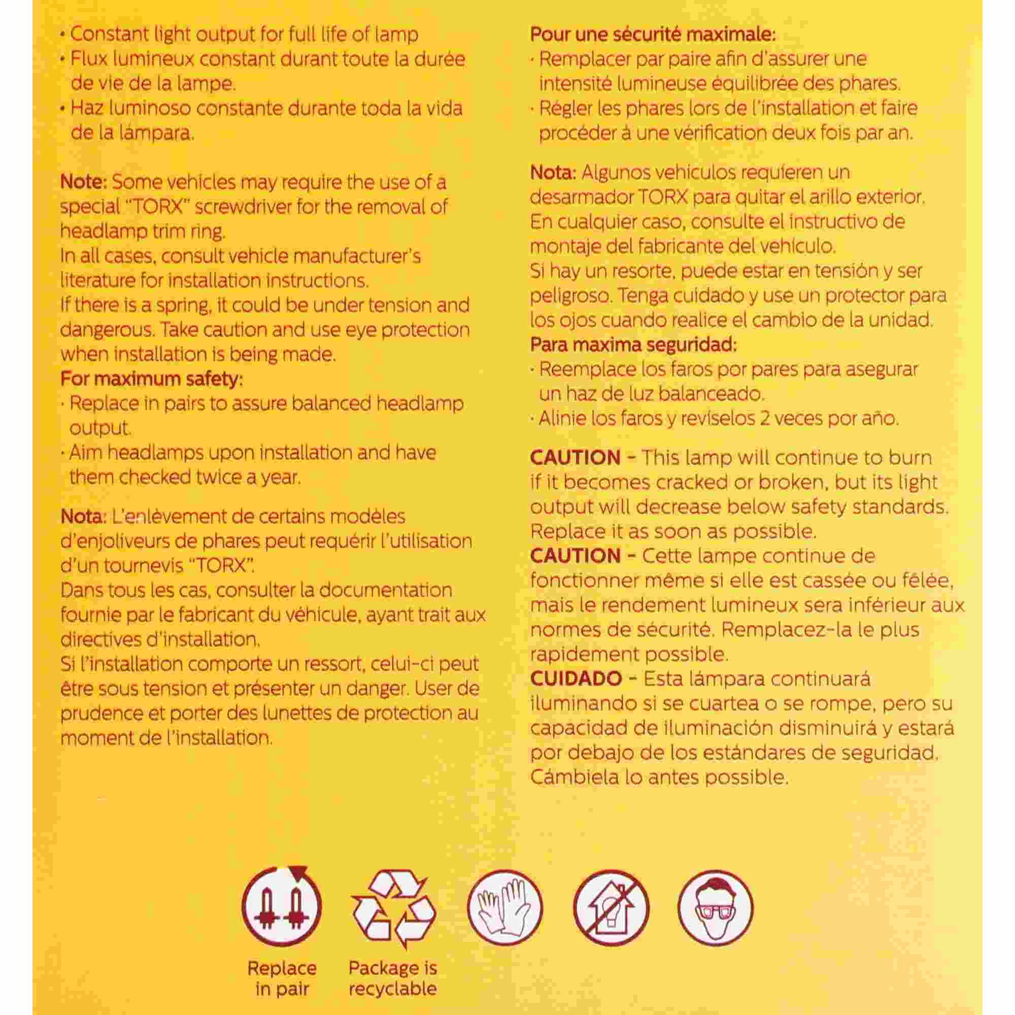 Philips Headlight Bulb 4589C1