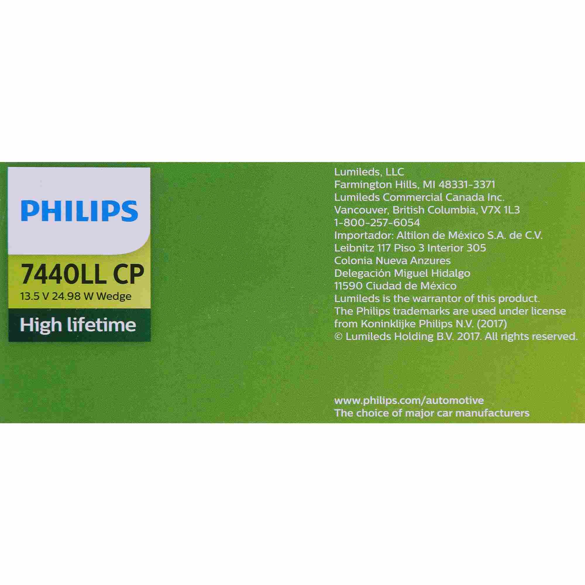 Philips Turn Signal Light Bulb 7440LLCP