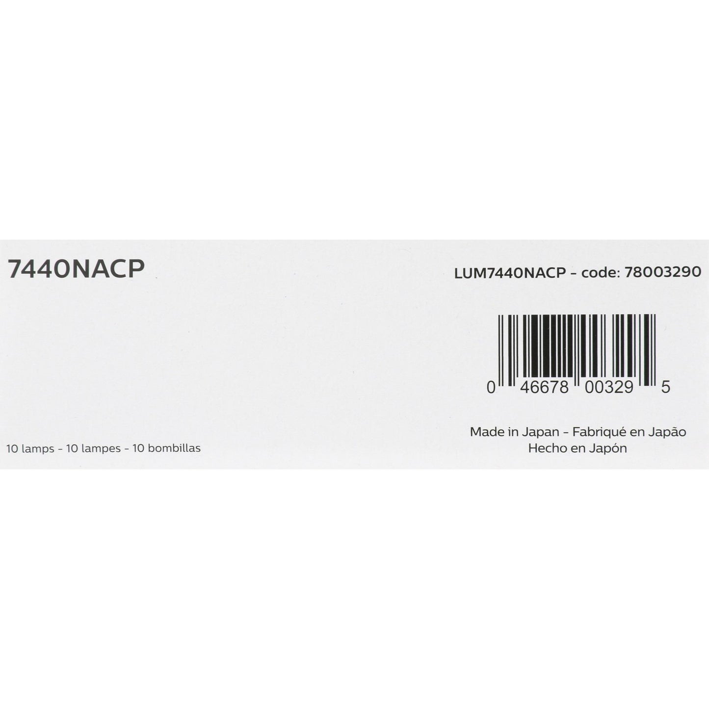 Philips Turn Signal / Parking Light Bulb 7440NACP