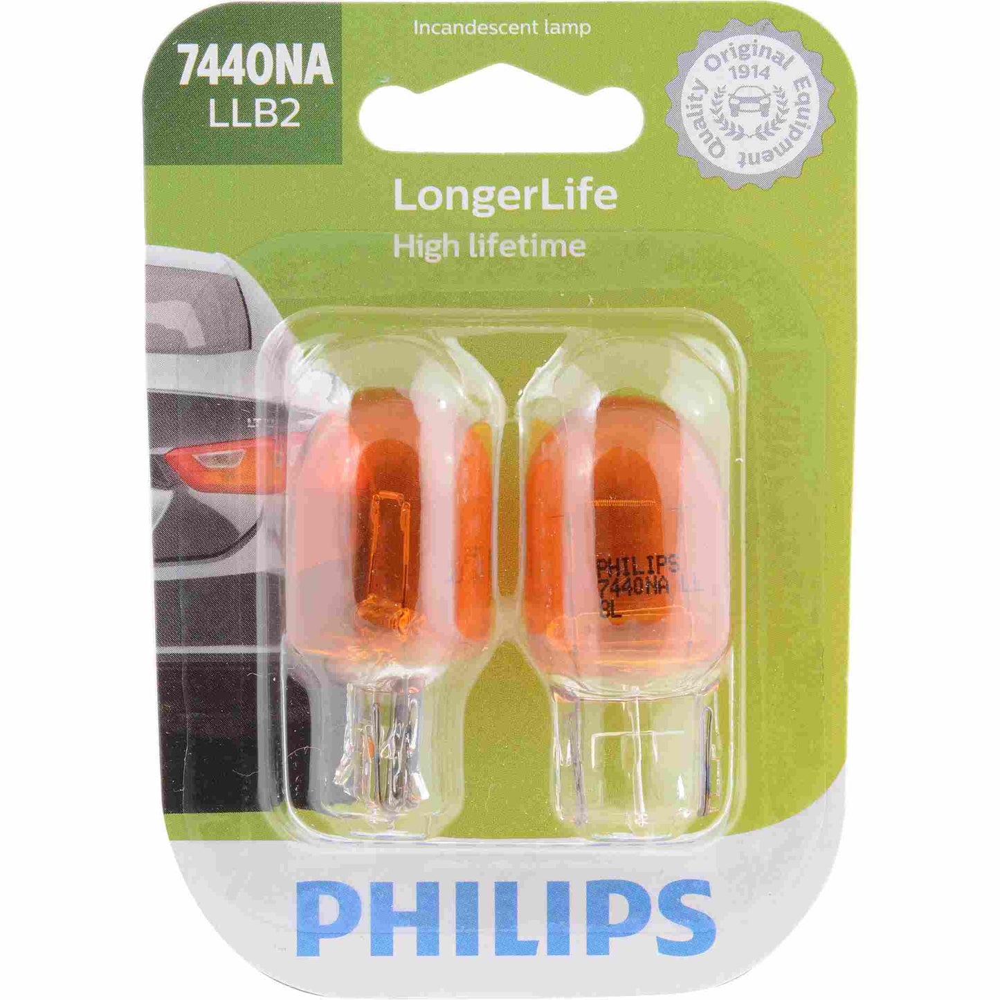 Philips Turn Signal / Parking Light Bulb 7440NALLB2