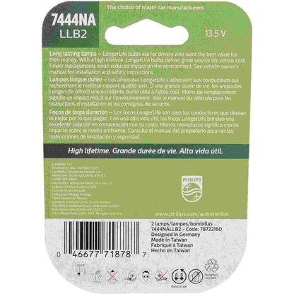Philips Turn Signal Light Bulb 7444NALLB2