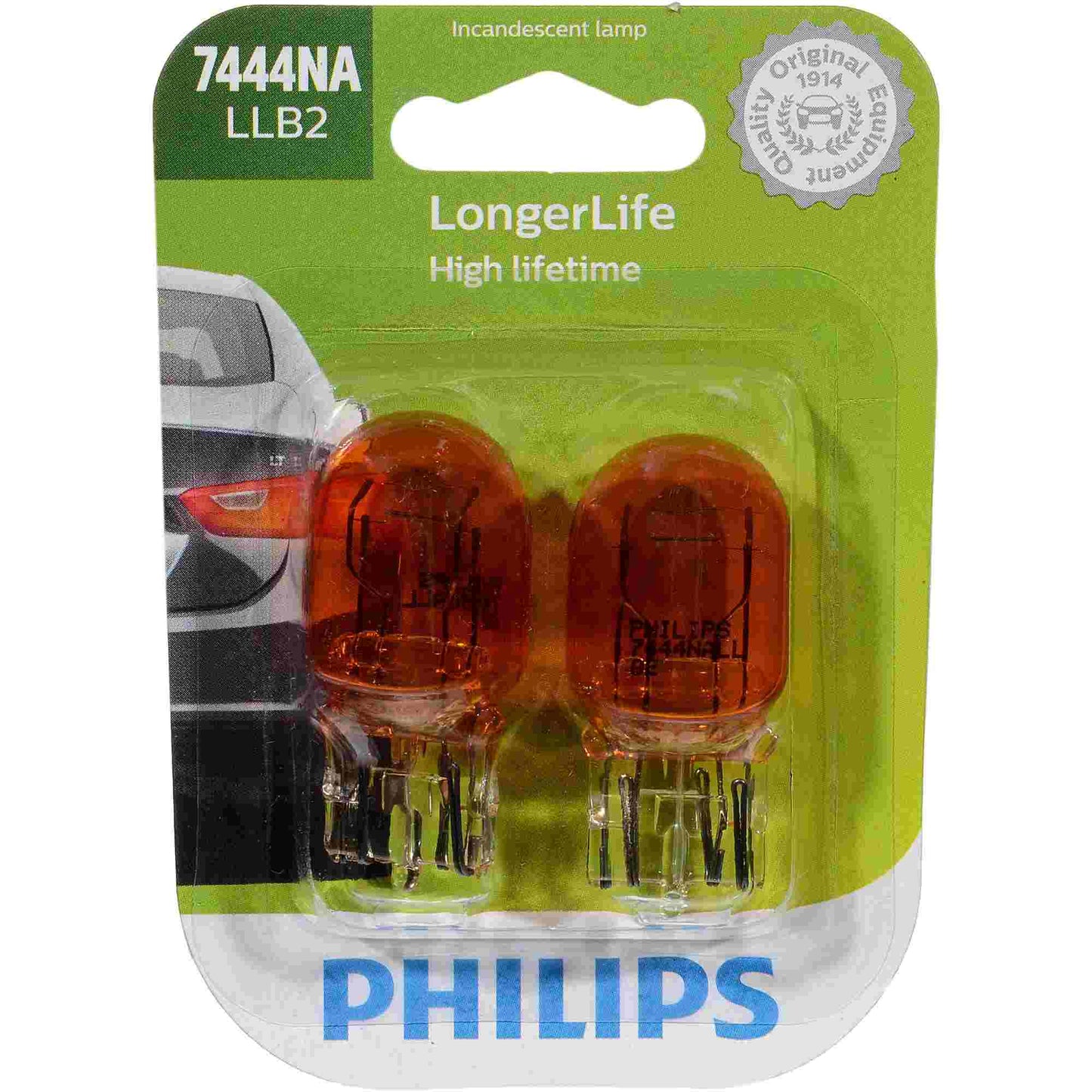 Philips Turn Signal Light Bulb 7444NALLB2