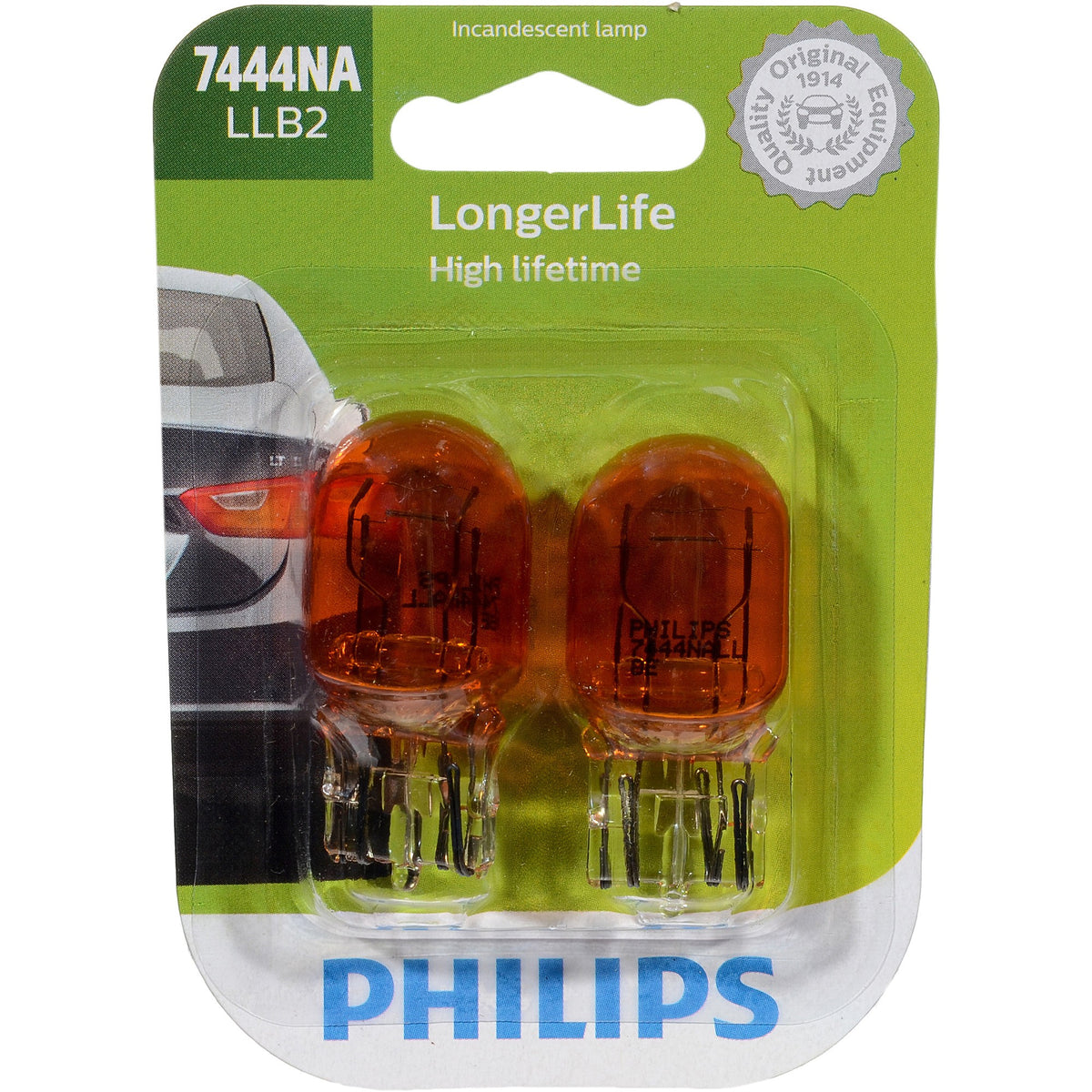 Philips Turn Signal Light Bulb 7444NALLB2