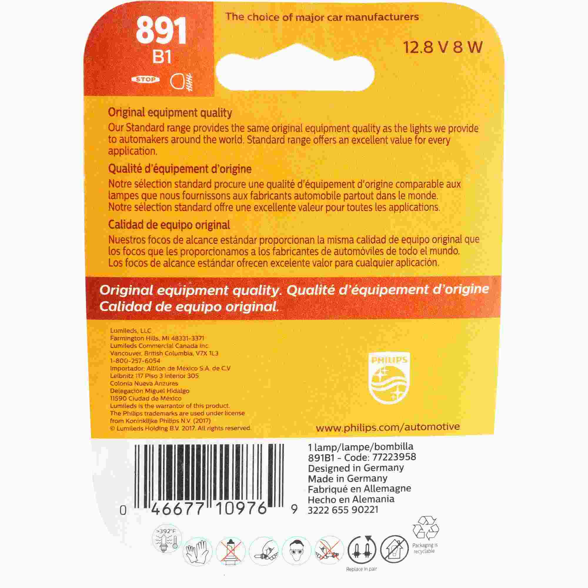 Philips Fog Light Bulb 891B1