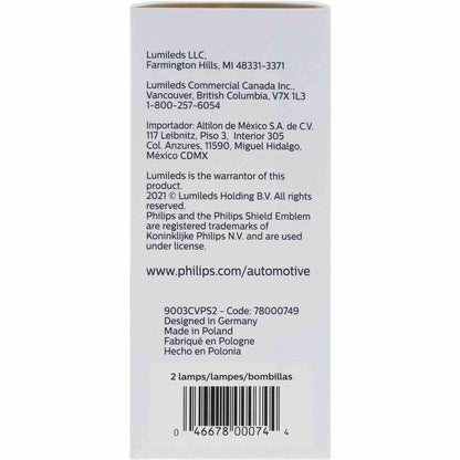 Philips Headlight Bulb 9003CVPS2