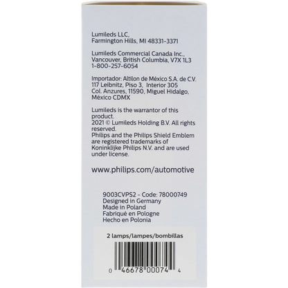 Philips Headlight Bulb 9003CVPS2