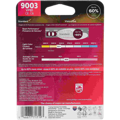 Philips Headlight Bulb 9003VPB1