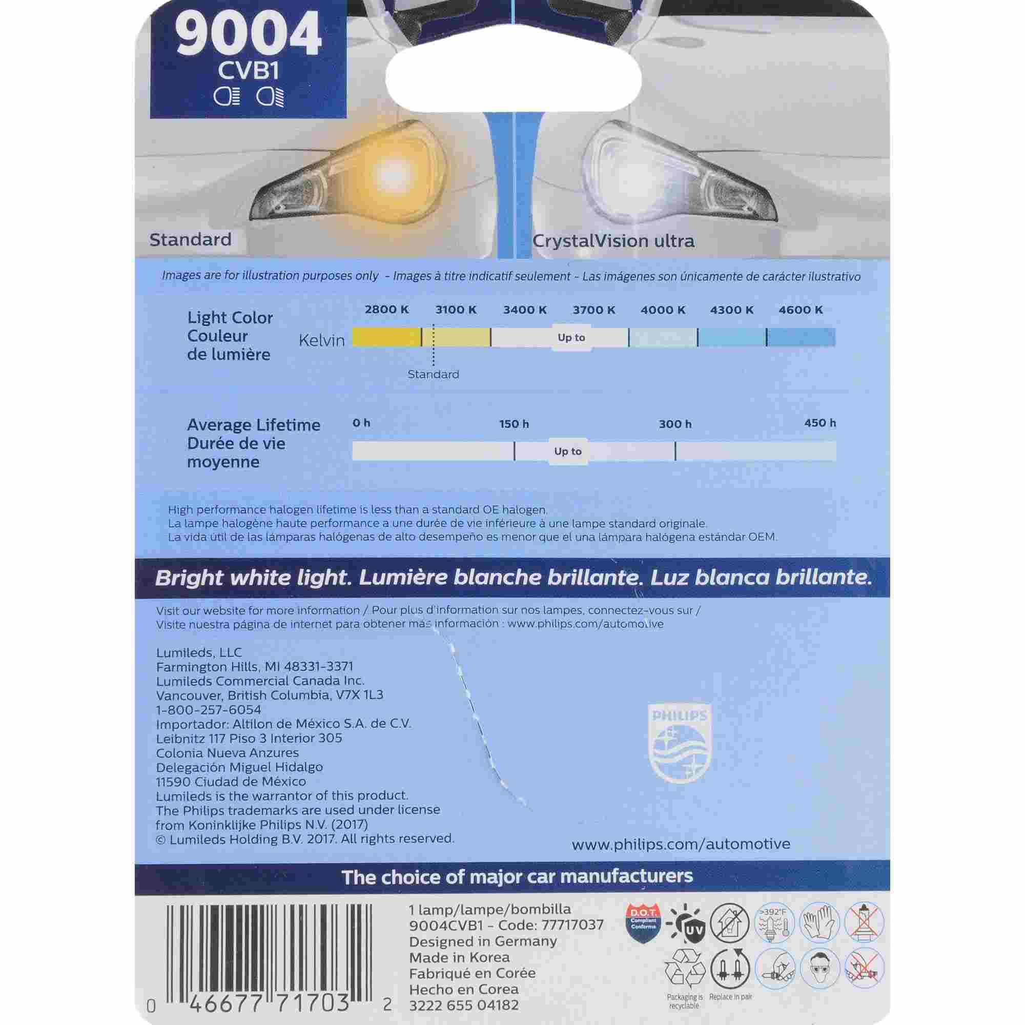 Philips Headlight Bulb 9004CVB1