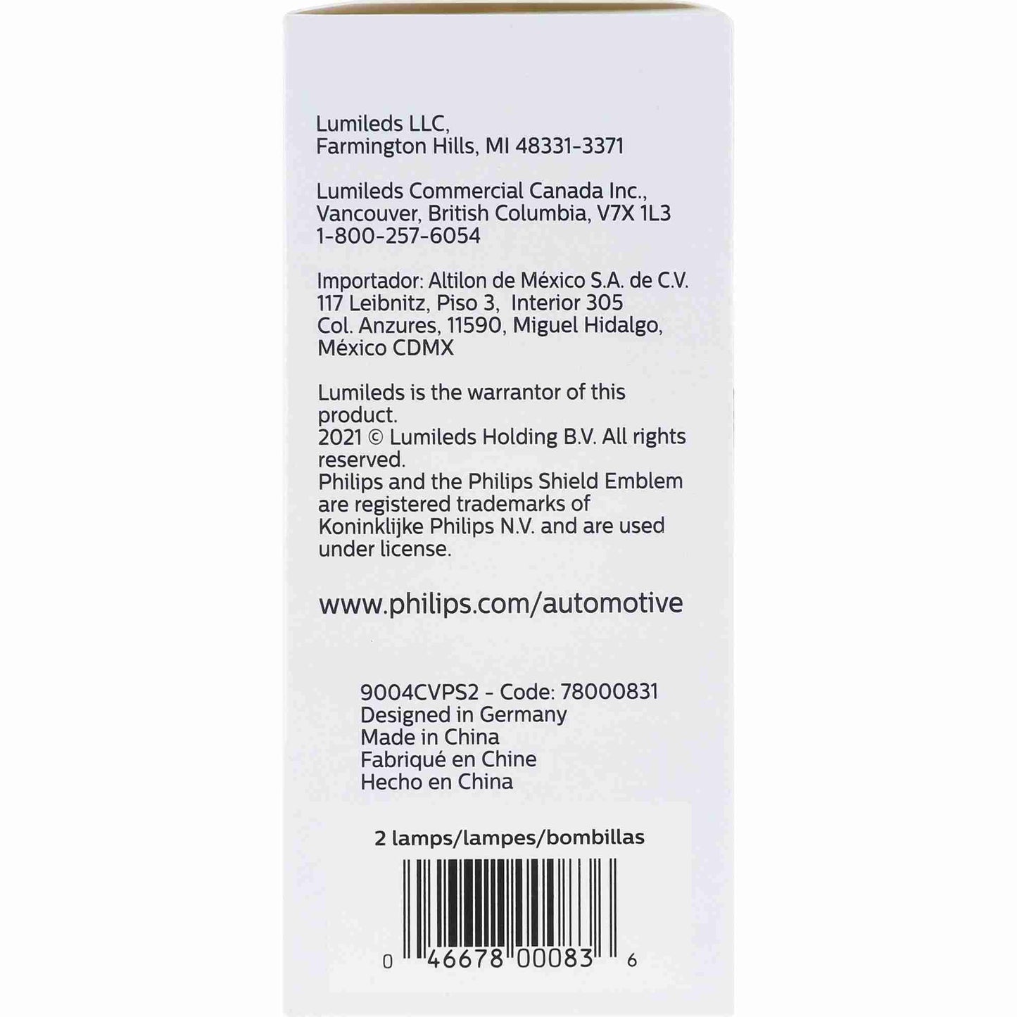 Philips Headlight Bulb 9004CVPS2