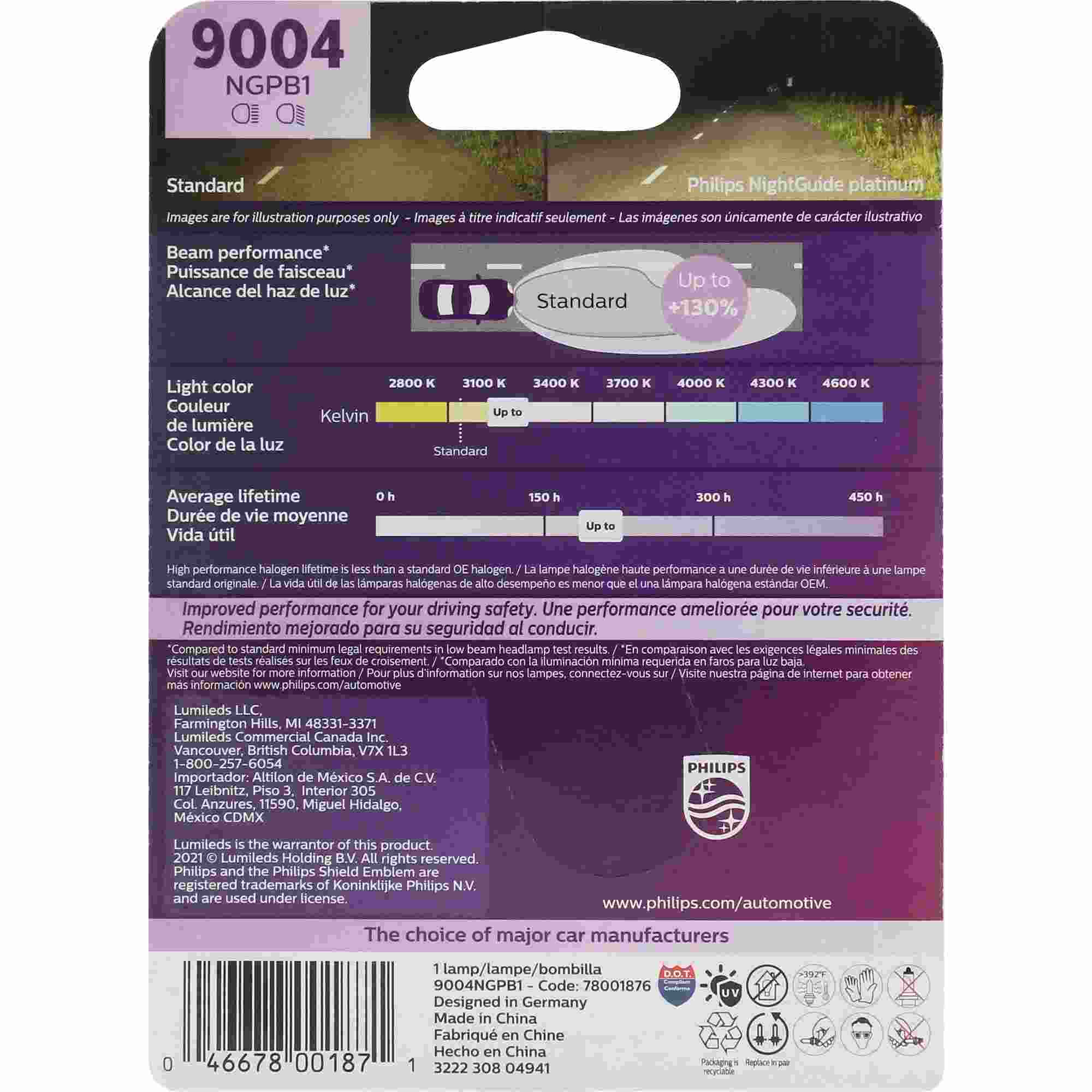 Philips Headlight Bulb 9004NGPB1