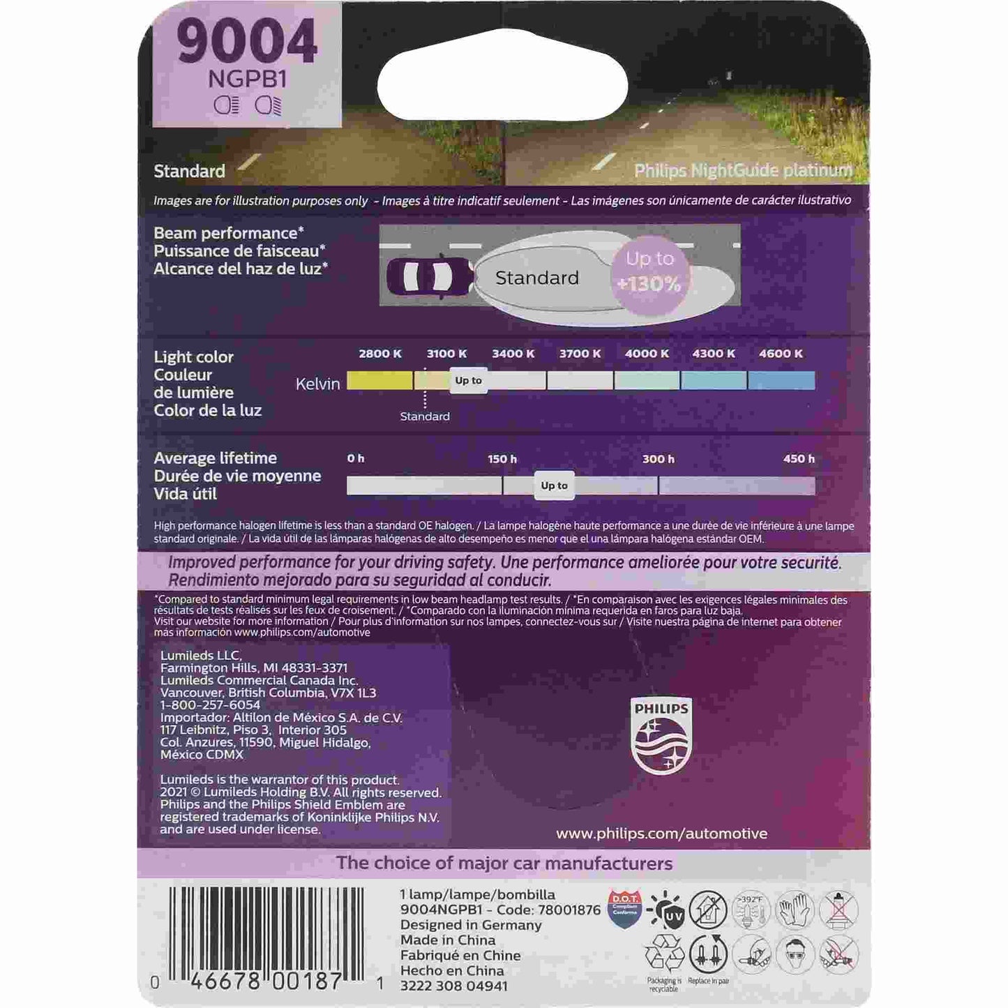 Philips Headlight Bulb 9004NGPB1