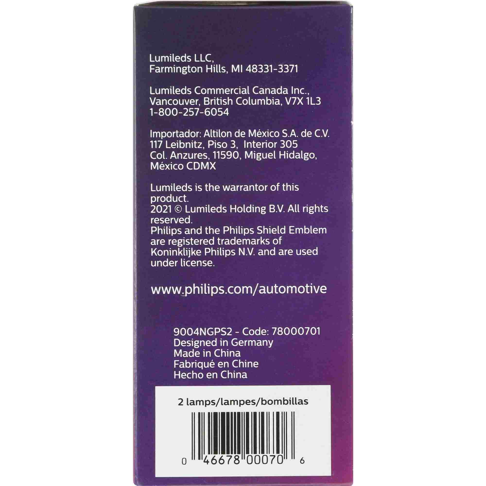 Philips Headlight Bulb 9004NGPS2