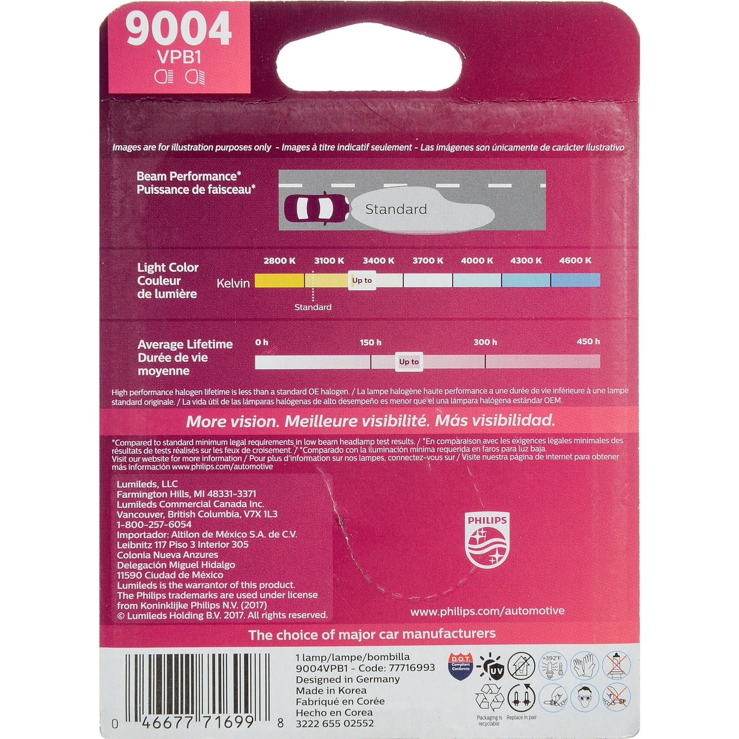 Philips Headlight Bulb 9004VPB1 image 11