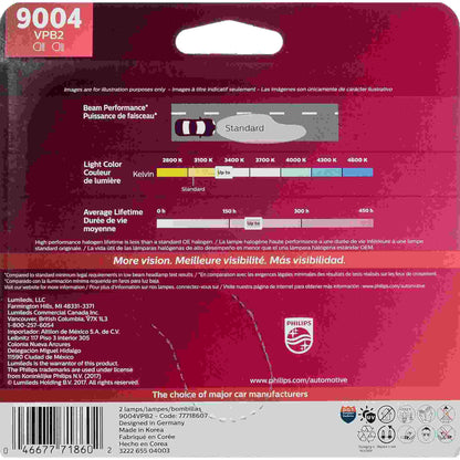 Philips Headlight Bulb 9004VPB2