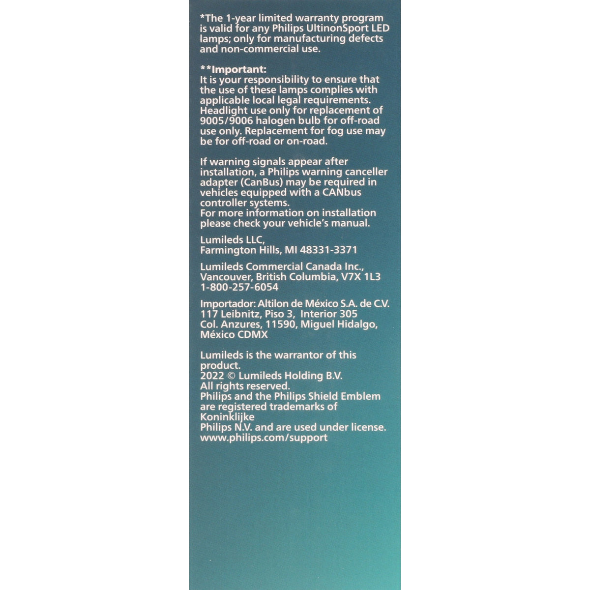 Philips Lighting 9005/9006USLED
