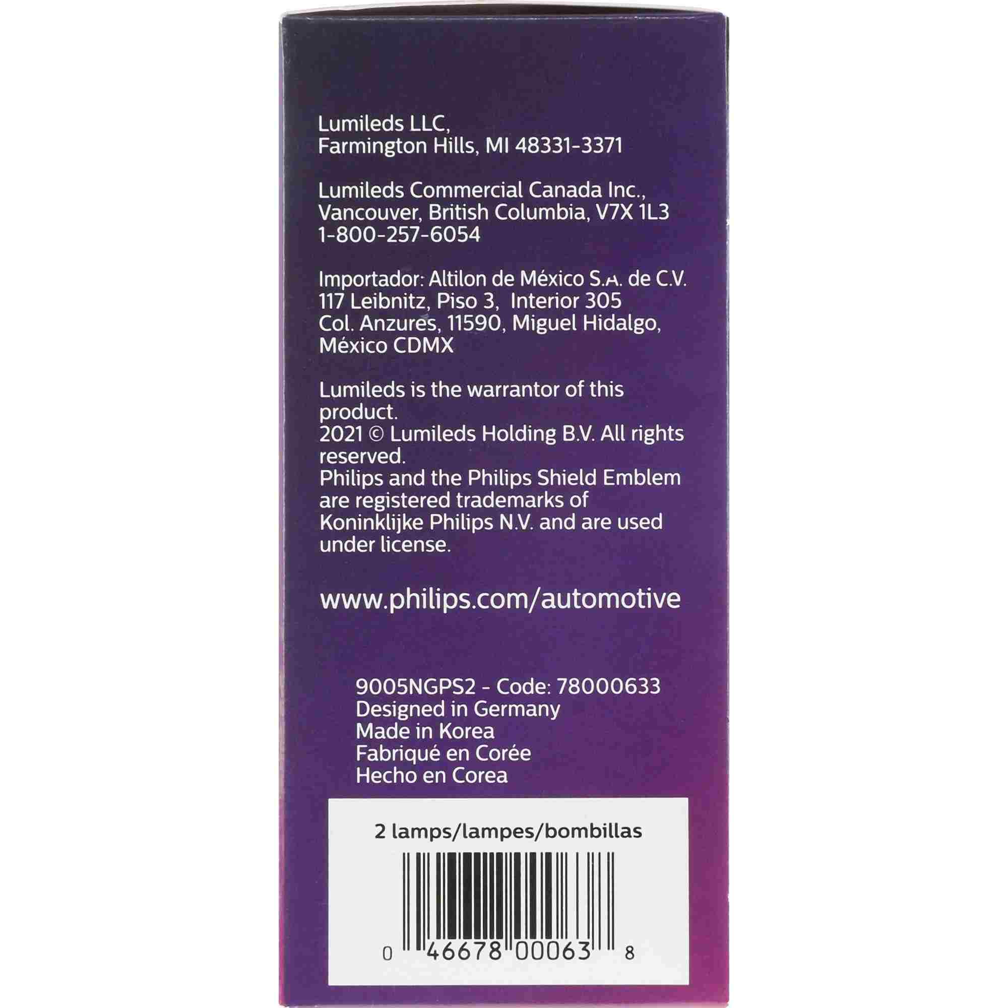 Philips Headlight Bulb 9005NGPS2