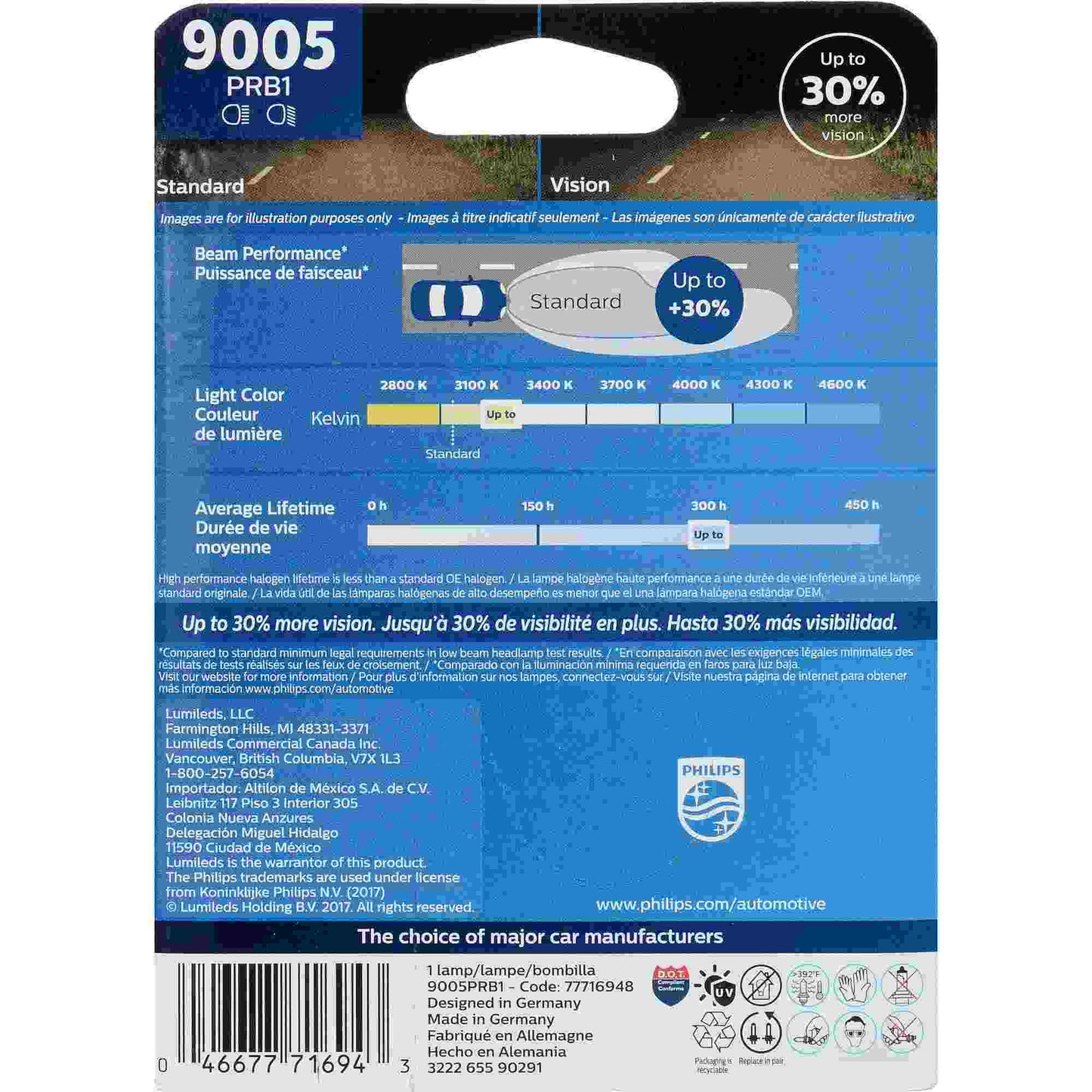 Philips Headlight Bulb 9005PRB1