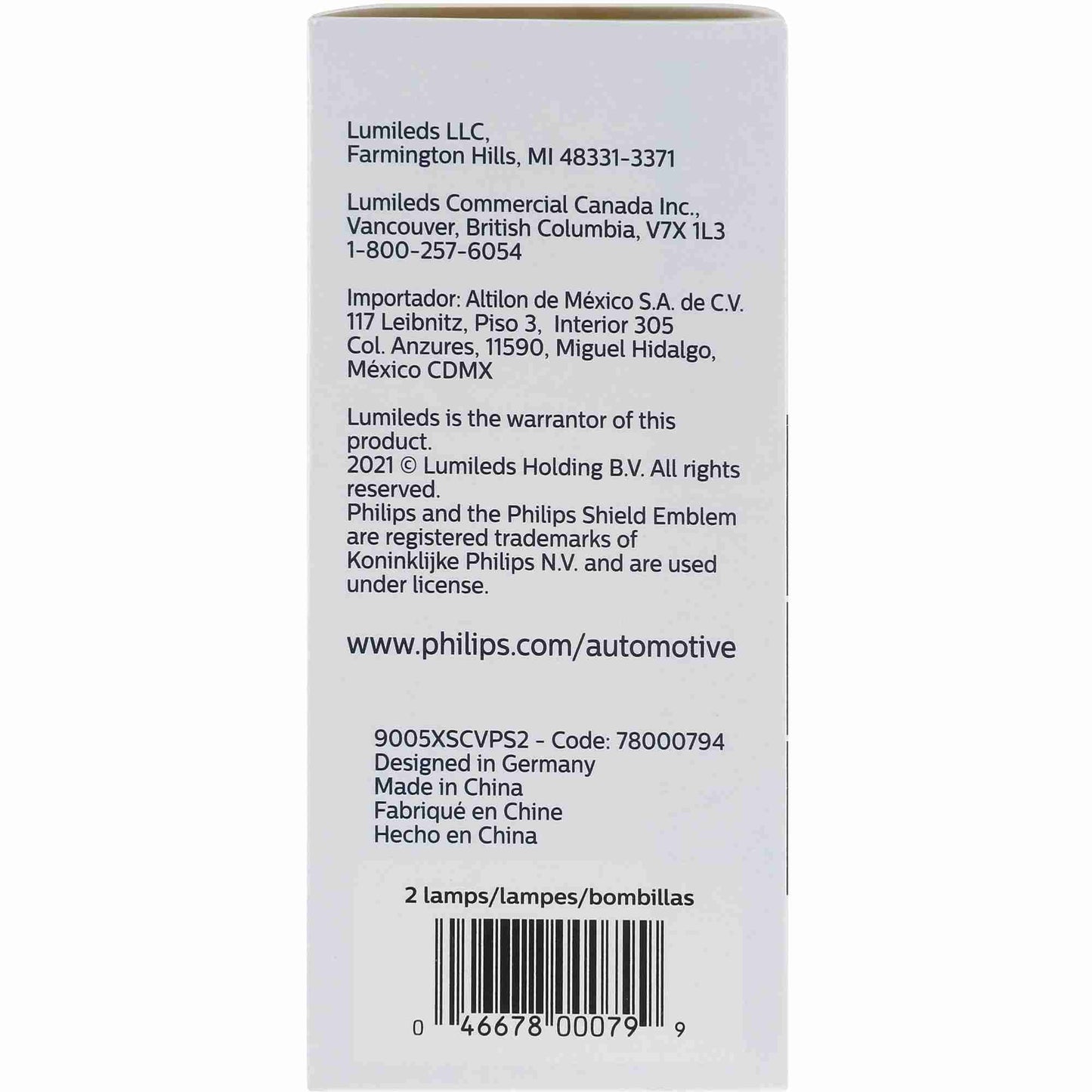 Philips Headlight Bulb 9005XSCVPS2