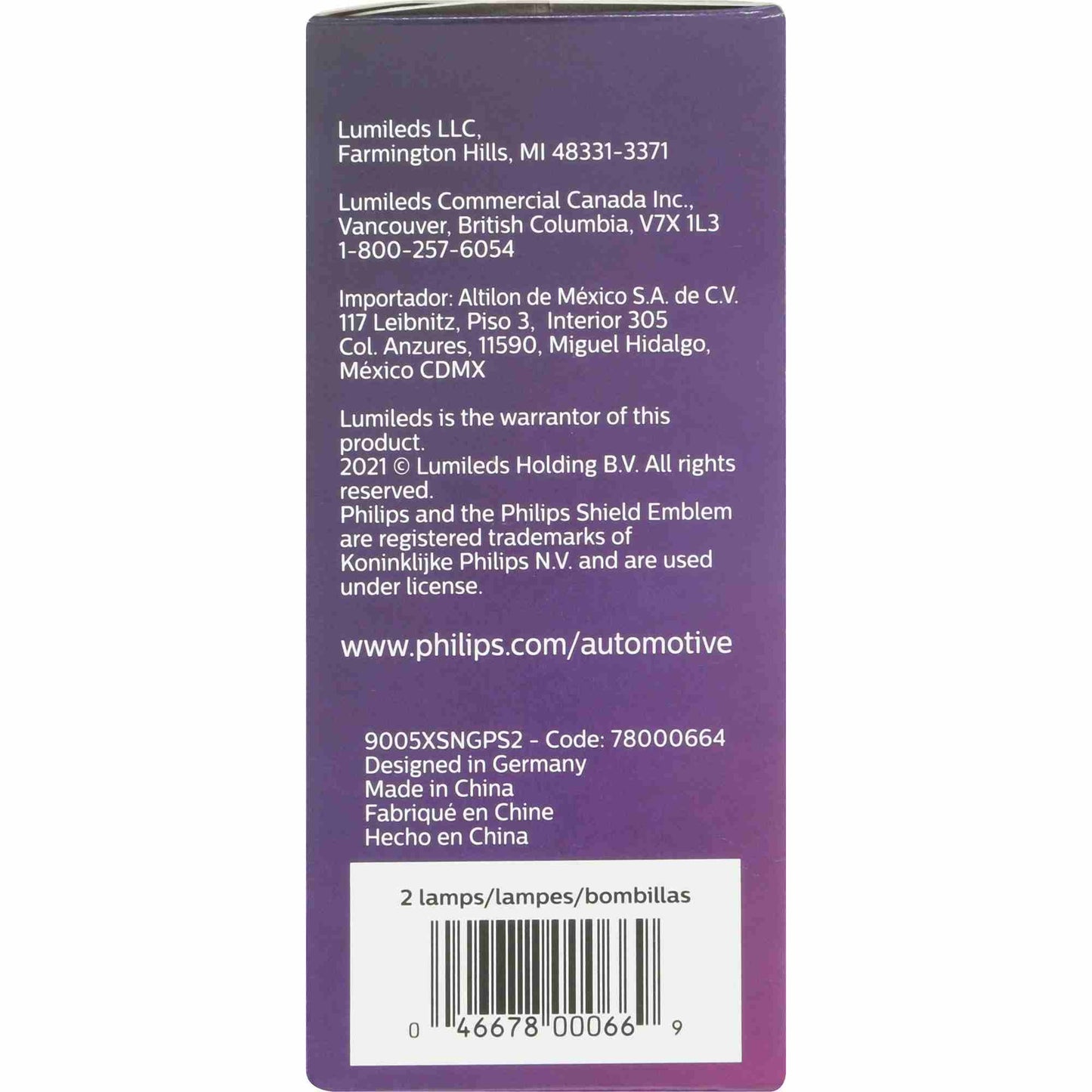 Philips Headlight Bulb 9005XSNGPS2