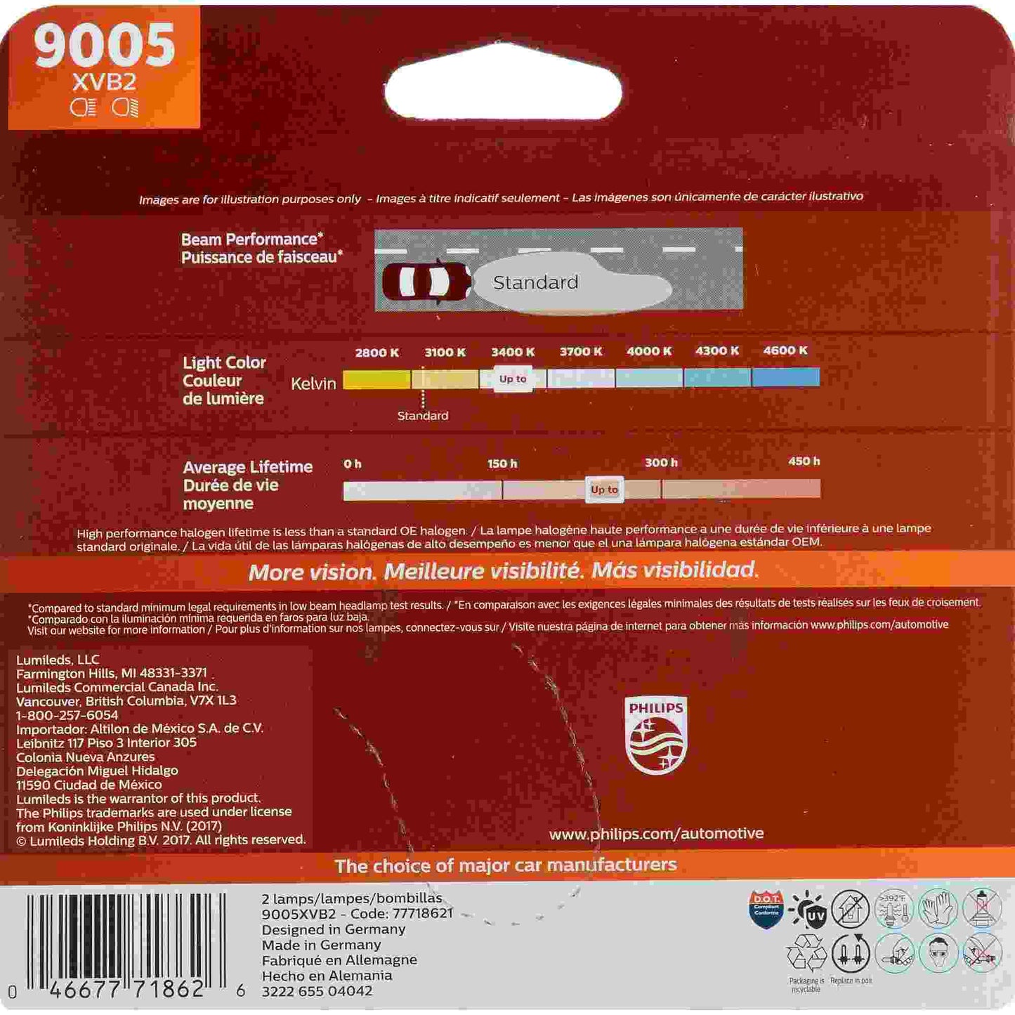 Philips Headlight Bulb 9005XVB2