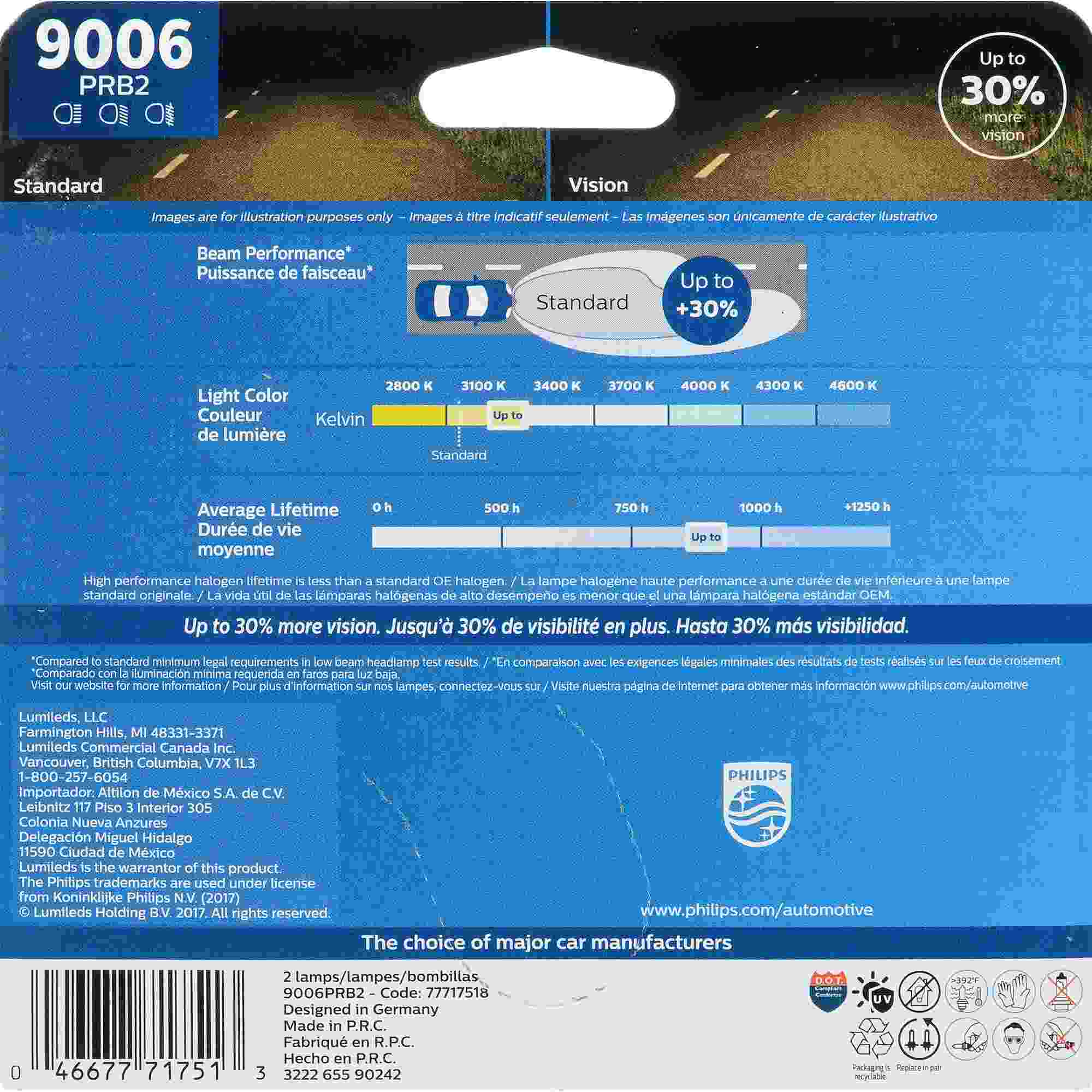 Philips Headlight Bulb 9006PRB2
