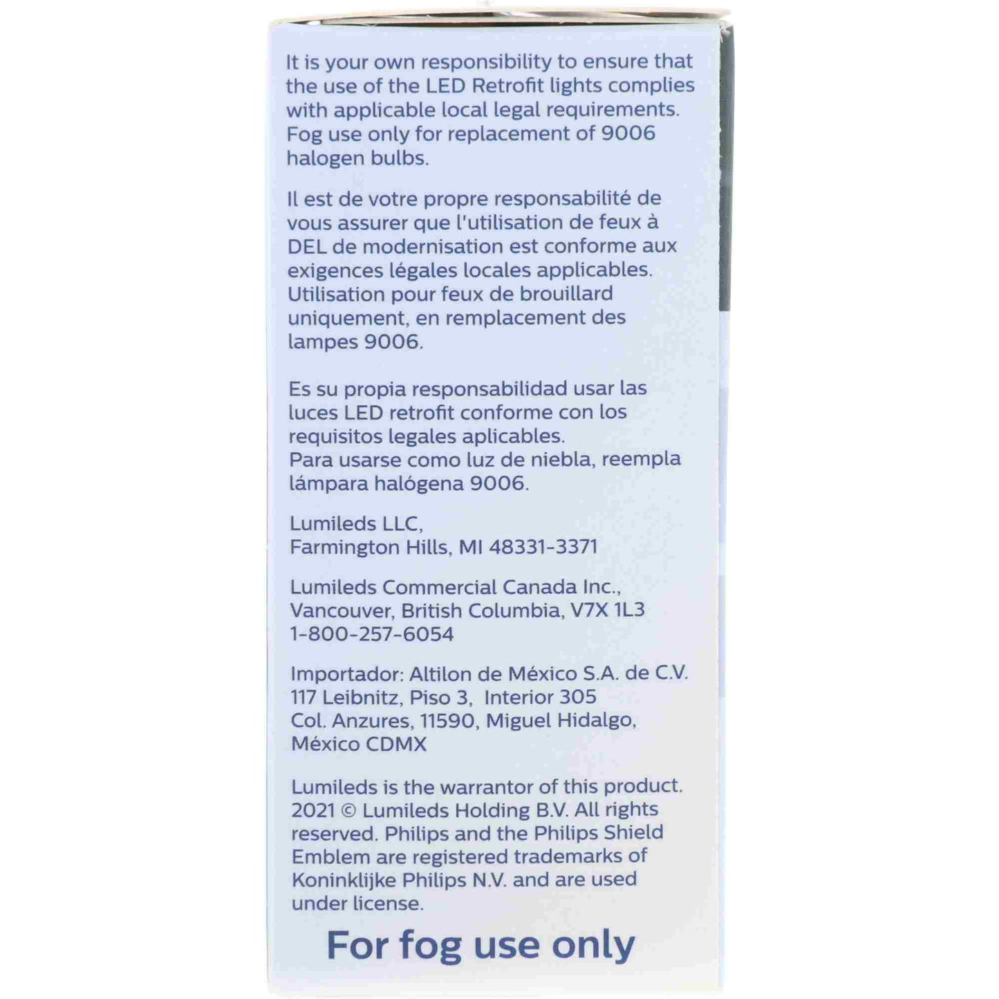 Philips Headlight Bulb 9006UEFLED