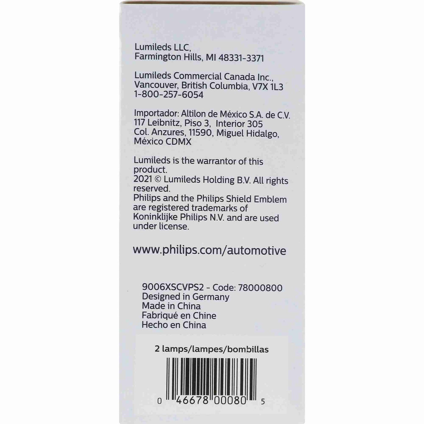Philips Headlight Bulb 9006XSCVPS2
