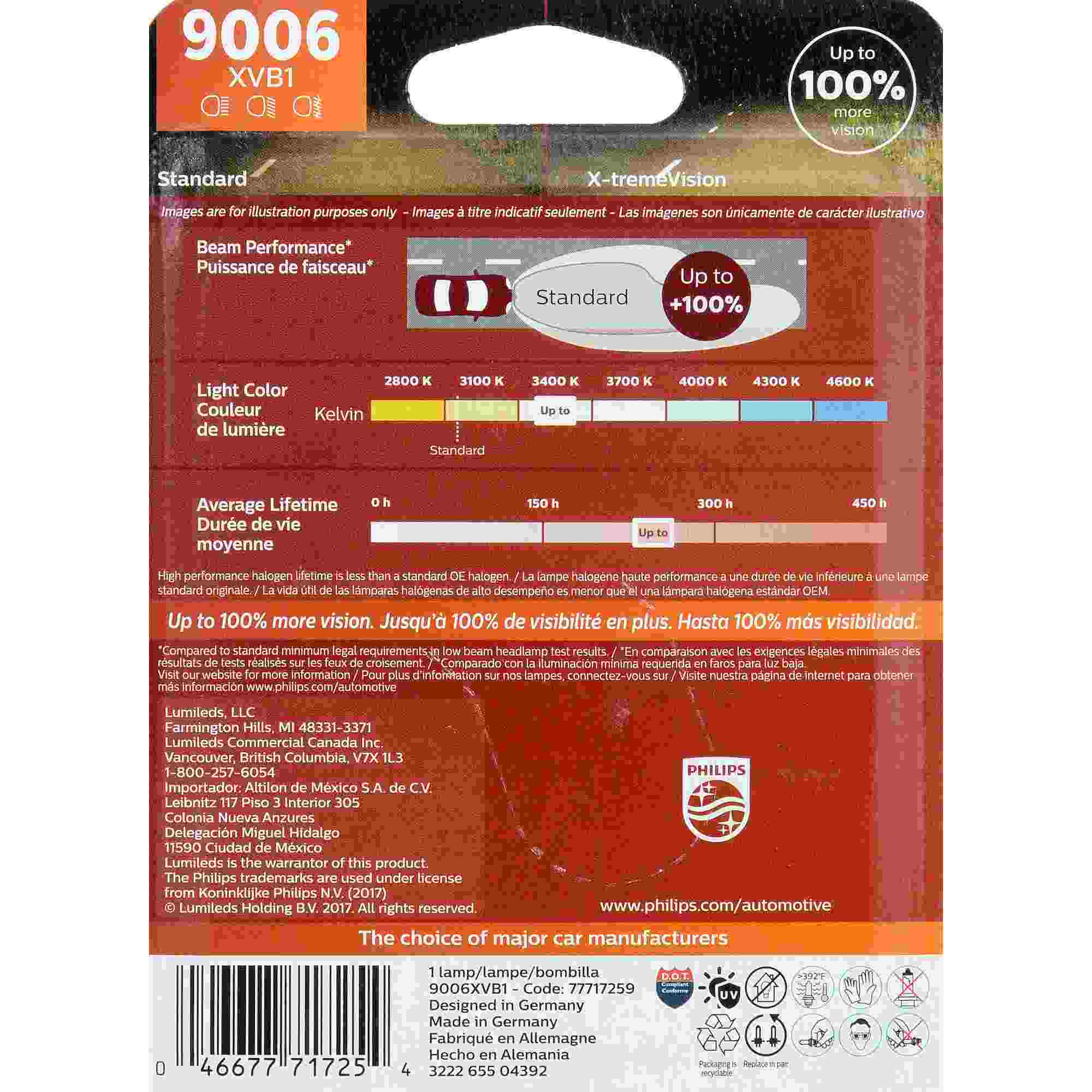 Philips Headlight Bulb 9006XVB1