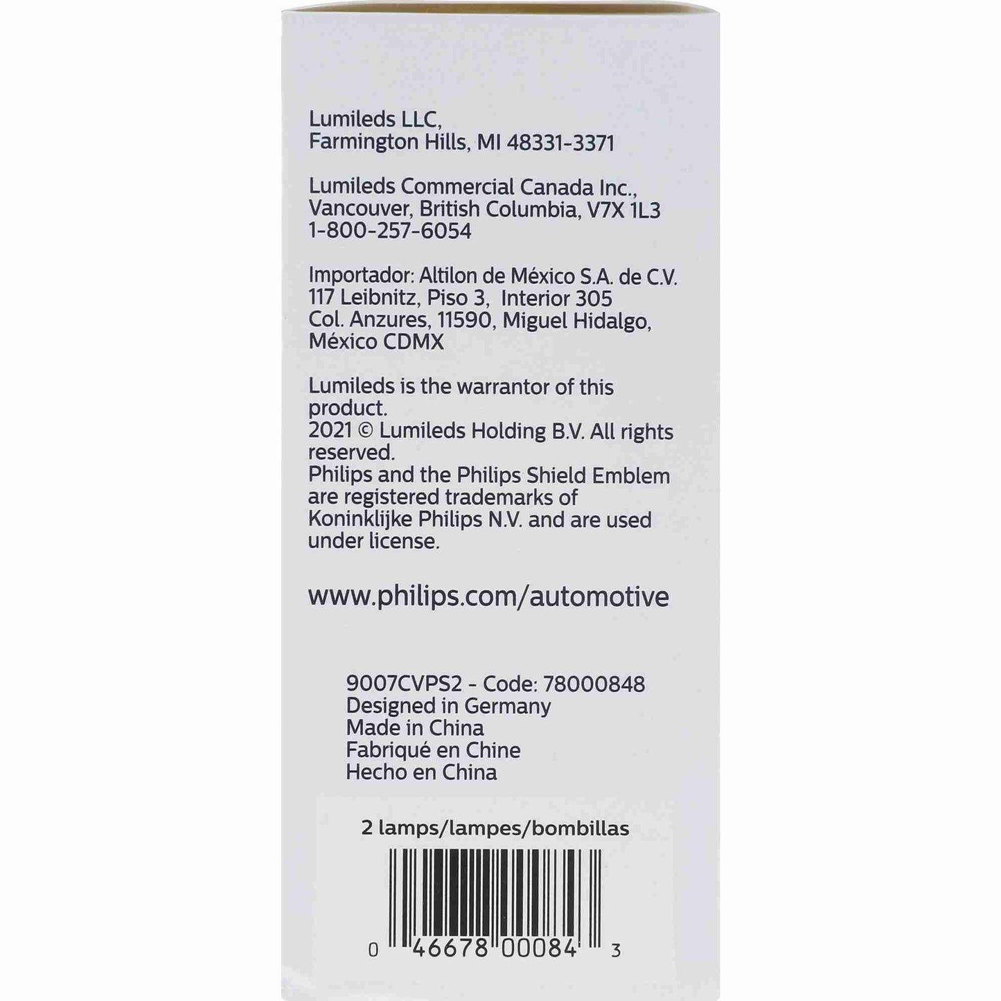 Philips Headlight Bulb 9007CVPS2